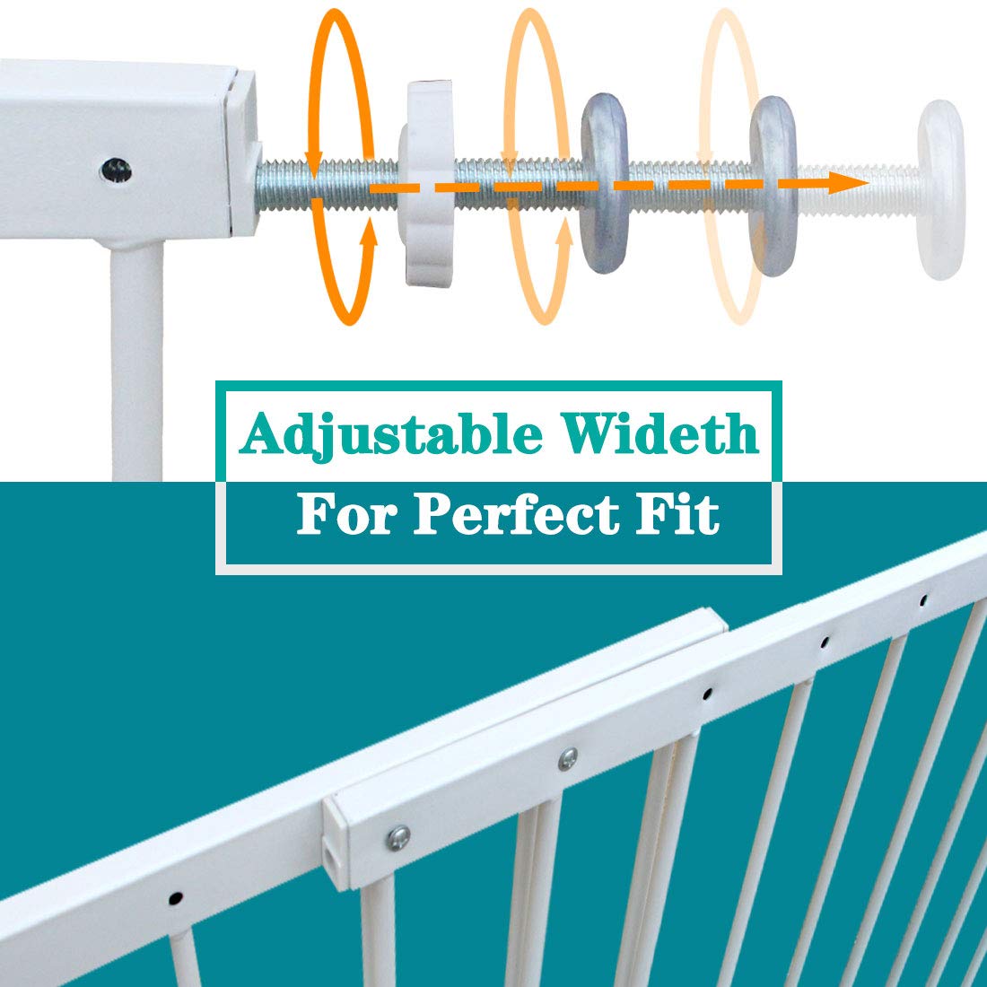 Fairy Baby Window Guards For Children, Adjustable Wide Child Safety Window Guard Prevents Accidental Falls, Home Security Childproof Interior Bar Guard For Windows Wide 86.61'-112.2'(4 Panels)