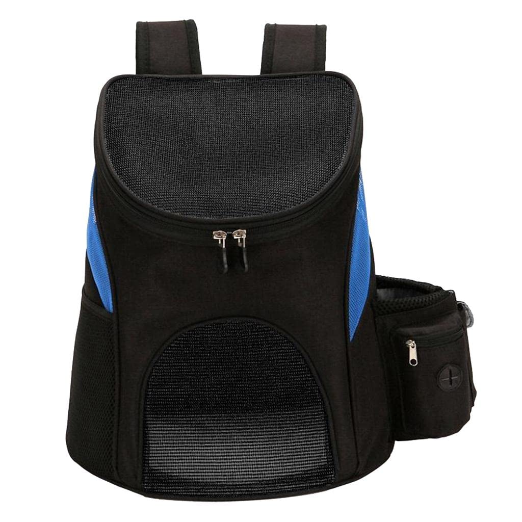SECRET DESIRE Pet Carrier Backpack Adjustable Pet Cat Dog Travel Bag Blue Black L