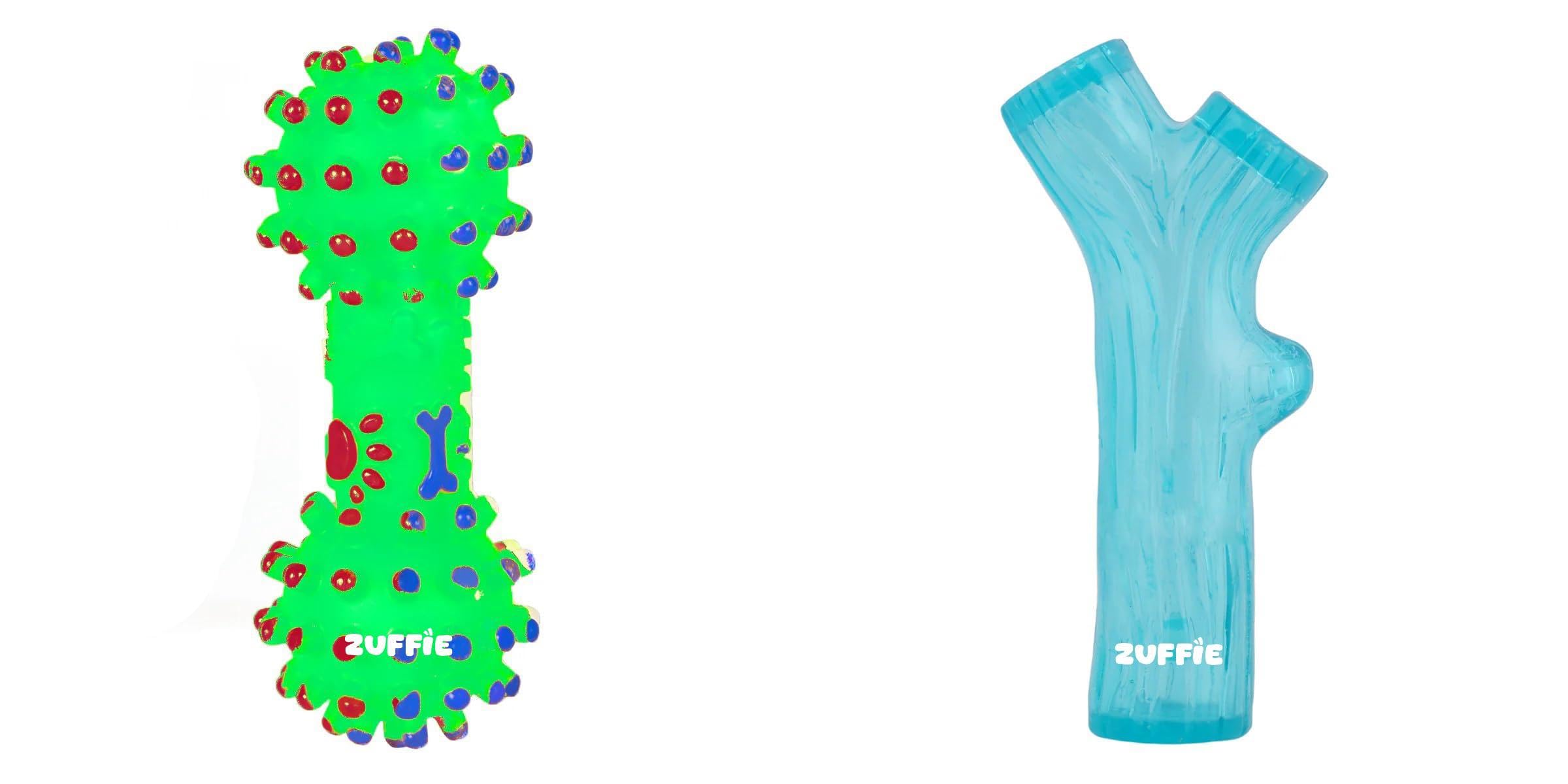 Zuffie Dog Dumbbell Toy And Branch Chew Toy  Durable Puppy Teething Aid | Combo Of 2