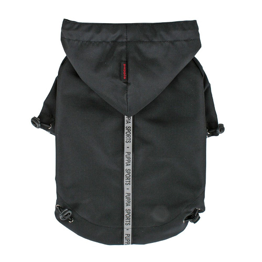 Puppia Authentic Base Jumper Raincoat, XX-Large, Black