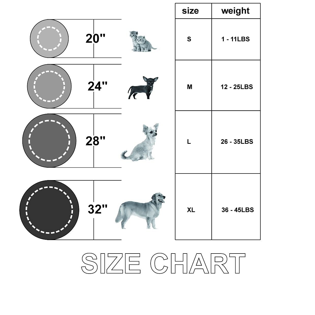 Tormays Calming Donut Dog Bed Medium, Plush Round Cuddler Dog & Cat Bed, Anit-Anxiety Marshmellow Fluffy Faux Fur Cushion (24', Light Grey)