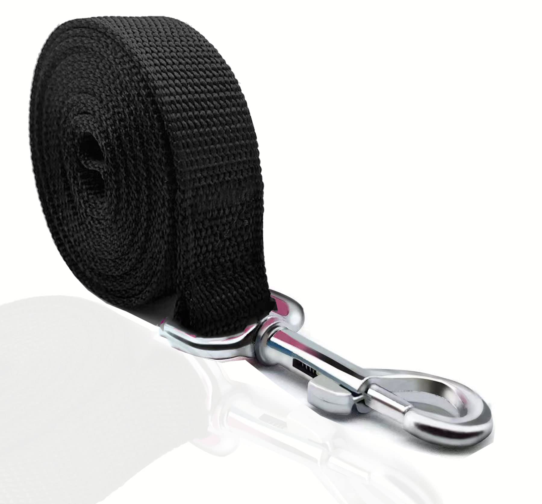Taian 4Ft/5Ft/6Ft Strong Dog Leash, Nylon Dog Leashes For Small Medium Large Dogs (5/8 In X 5 Ft, Black)