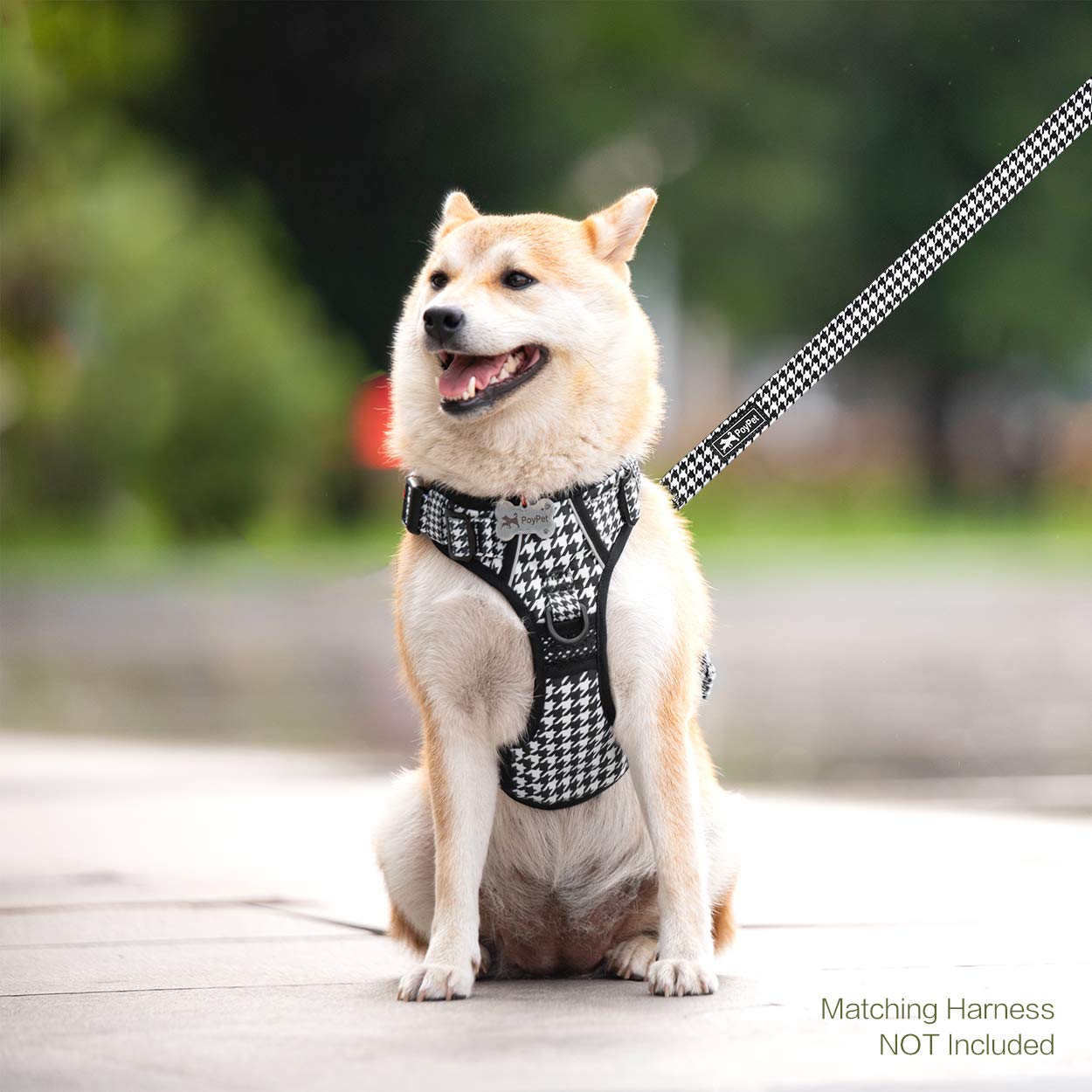 Poypet 5 Feet Dog Leash With Padded Handle For Small Medium And Large Dogs(Houndstooth)