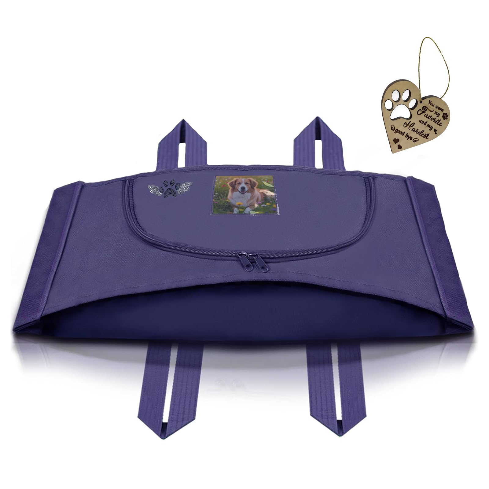 Lzhtime Pet Burial, Eco Friendly Pet Body Bag Suitable For All Kinds Of Pets Pet Casket For Burial And Cremation(Blue,S)
