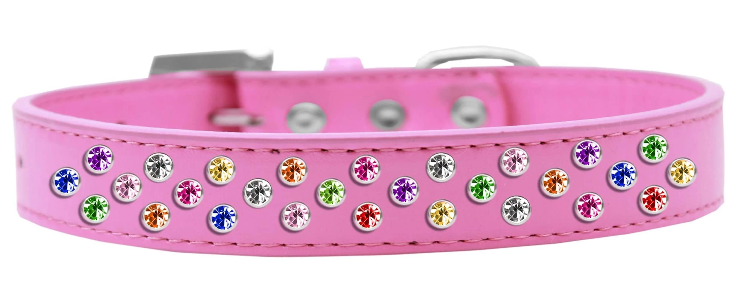 Mirage Pet Products Sprinkles Dog Collar with Confetti Crystals, Size 16, Black