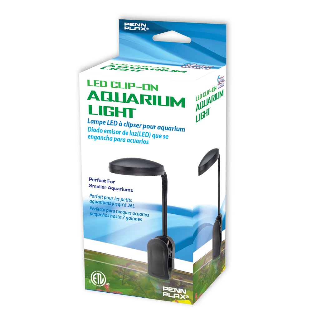 Penn-Plax Aqua Life Led Light | Perfect For Lighting A Smaller Aquarium | Easy Clip On Attachment | Energy Saving Led