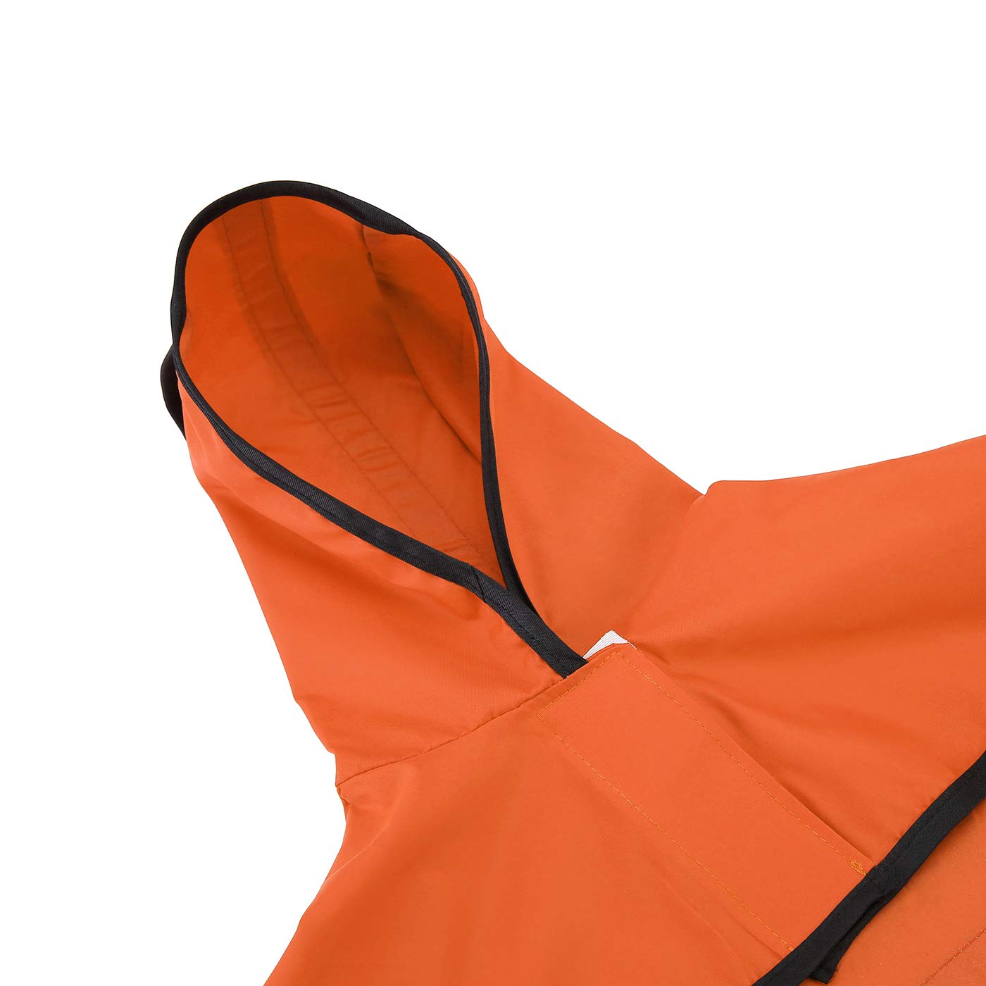 Hde Dog Raincoat Hooded Slicker Poncho For Small To X-Large Dogs And Puppies Safety Orange - Xl