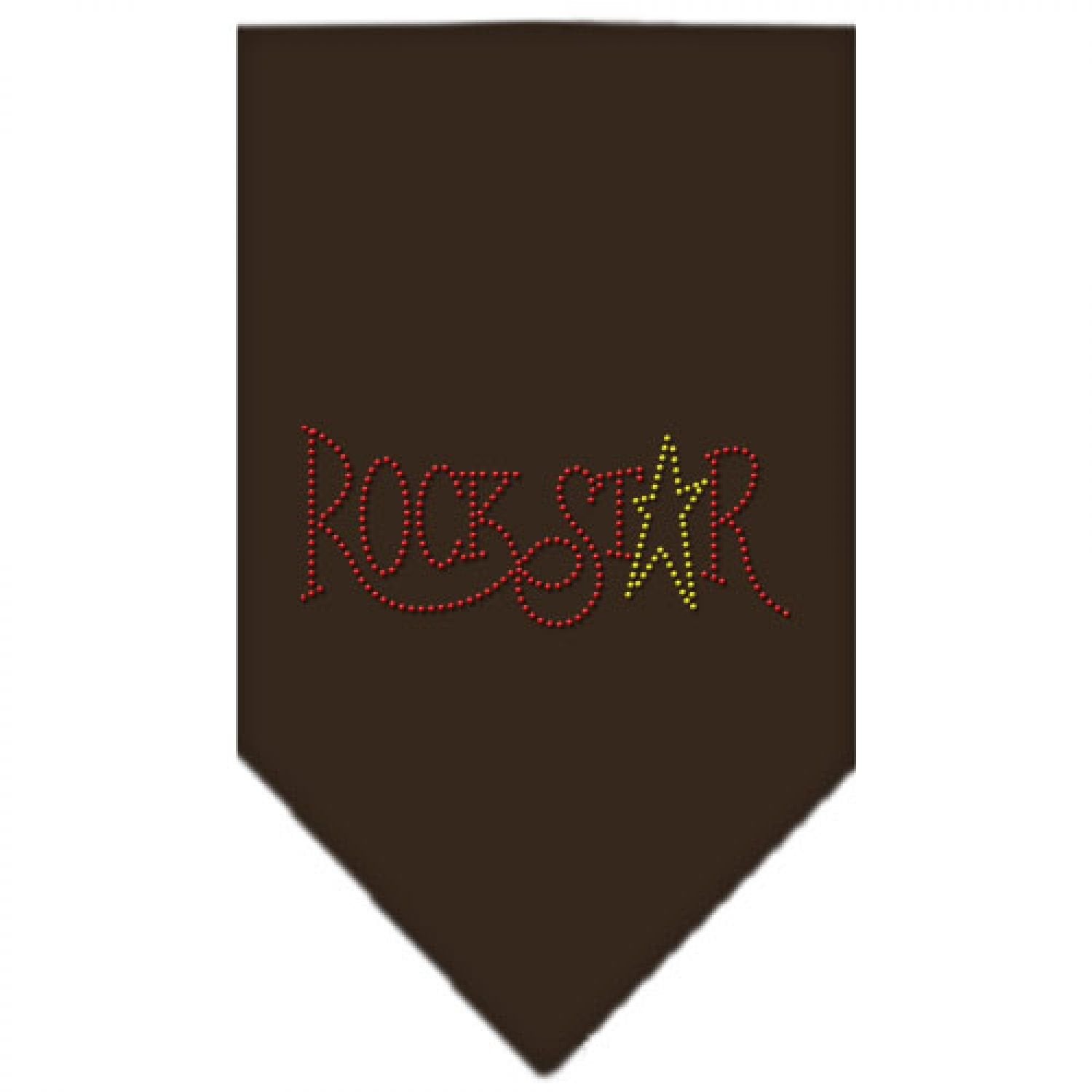 Pet and Dog Bandana Rhinestone, Rock Star Cocoa Small