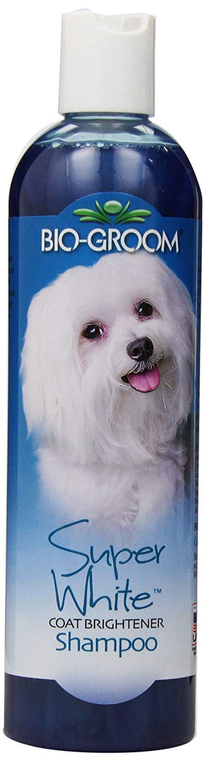 Bio-Groom Super White Dog Shampoo – Whitening Pet Shampoo, Dog Bathing Supplies, Puppy Wash, Dog Grooming Supplies, Cruelty-Free, Made In Usa, Coat Brightener Shampoo – 12 Fl Oz 3-Pack