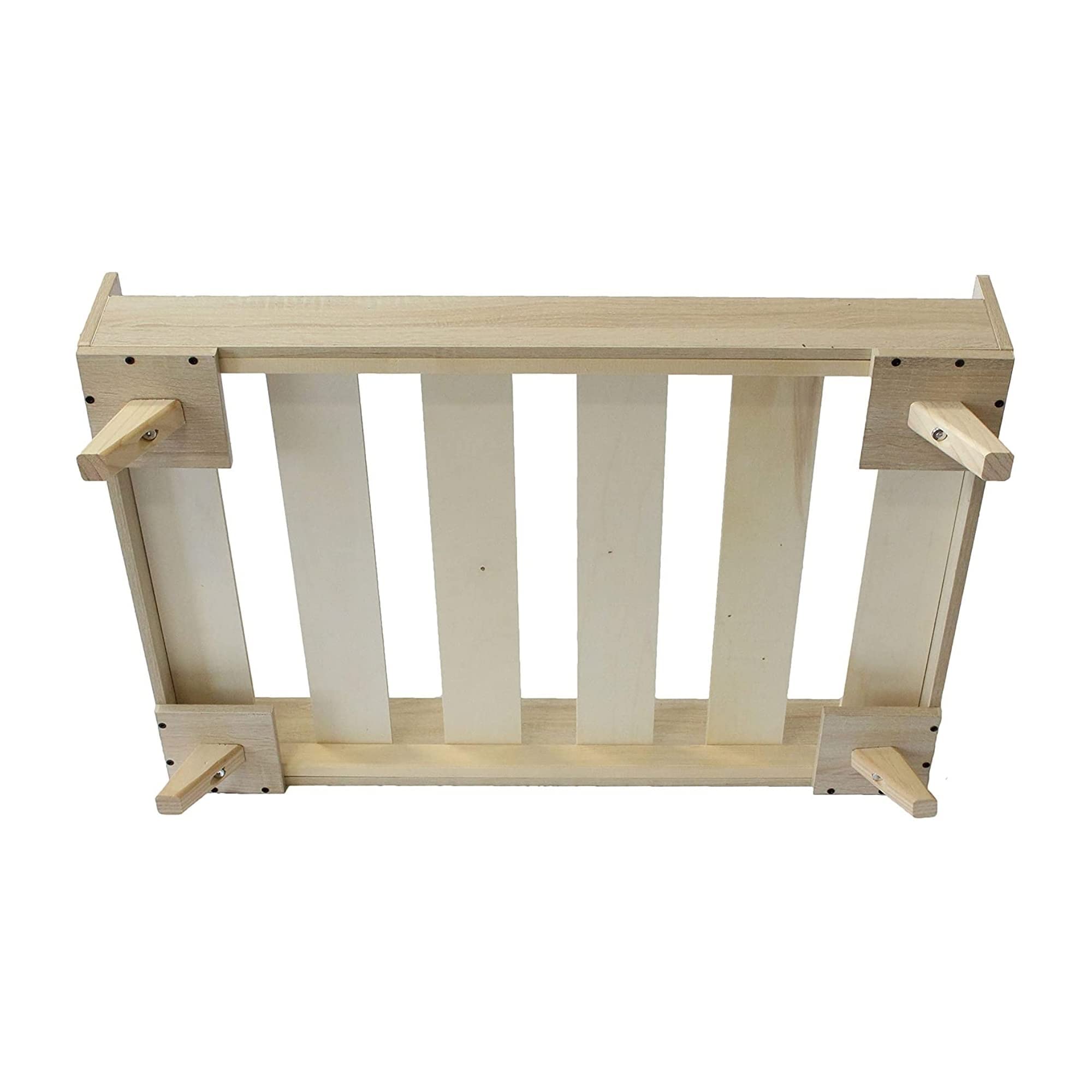 Midlee Raised Wooden Dog Bed Frame - Large Off-White Wood Design