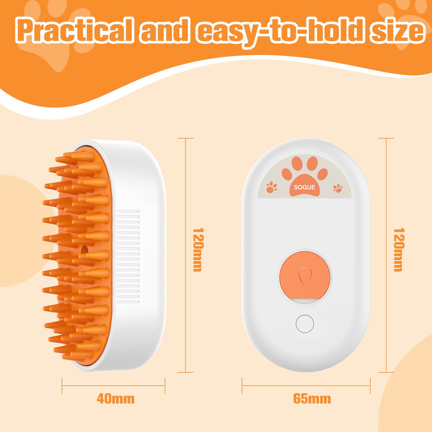 Cat Steam Brush For Shedding,3 In1 Cats Water Spary Comb,Rechargeable Steamy Cat Brush,Spritz Defur Comb For Cats,Silicone Pets