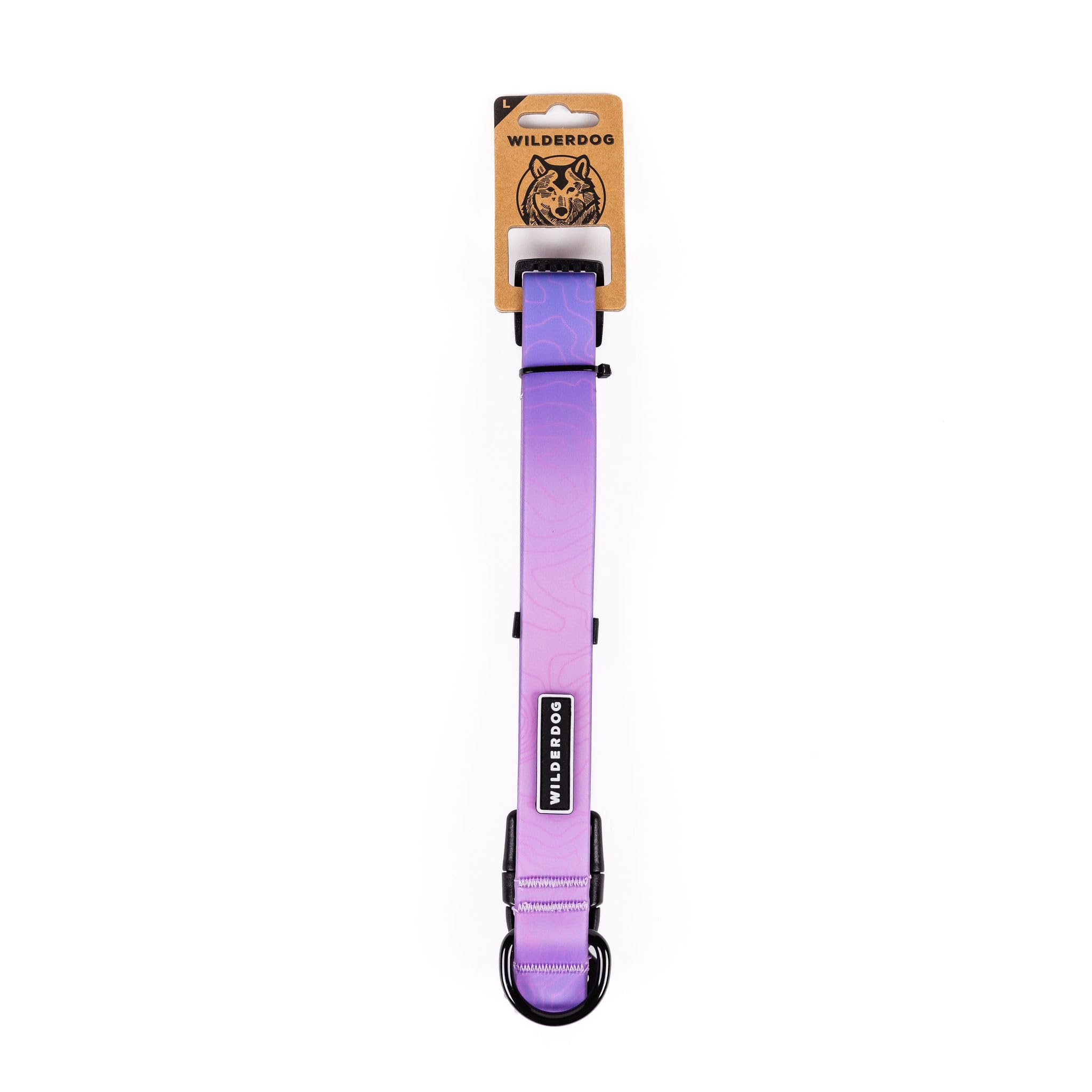 Wilderdog Waterproof Dog Collar - Repels Water & Dirt - Large 17''-24'' - Aurora