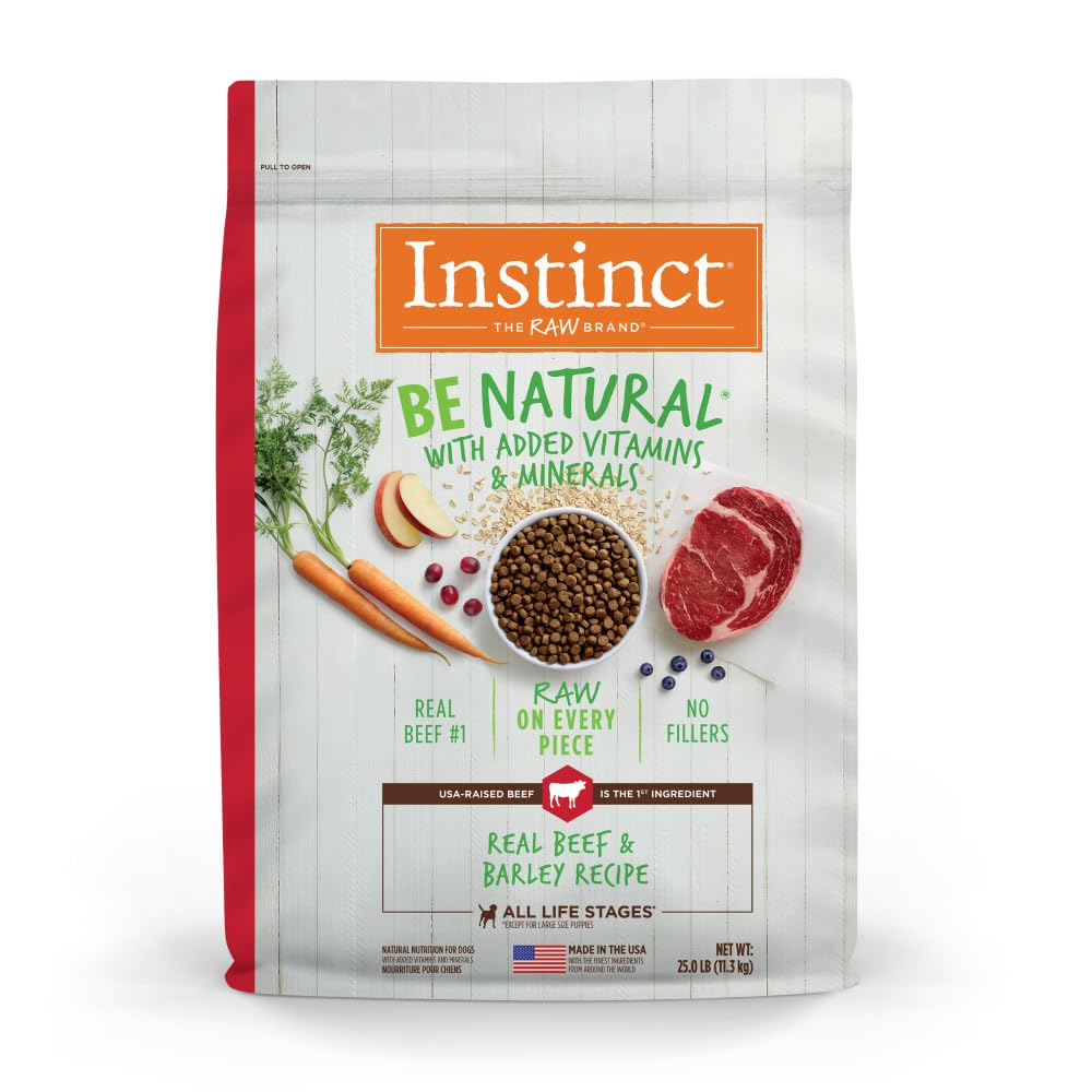 Be Natural Beef & Barley Dry Dog Food, 25 lb. Bag