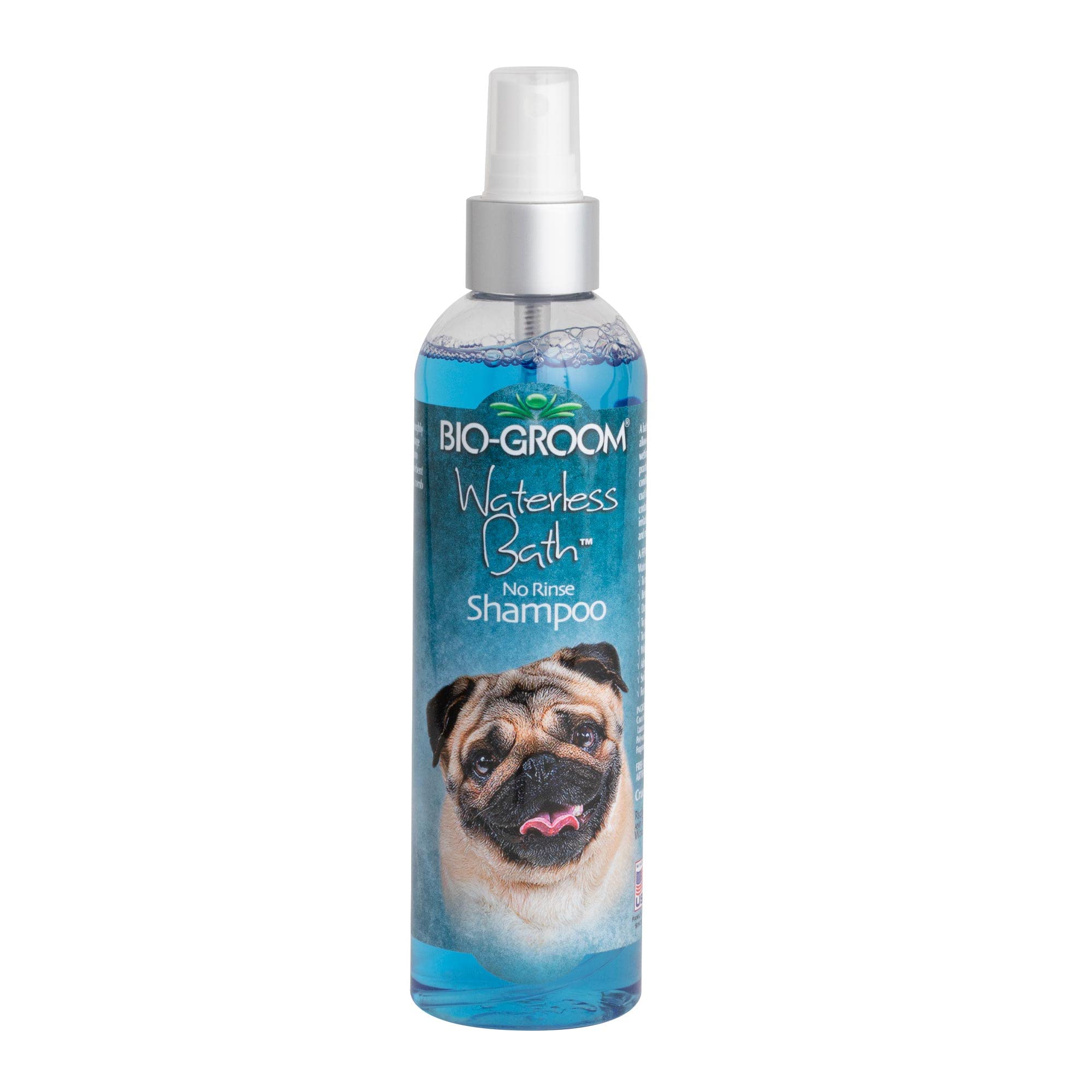 Bio-Groom Waterless Dog Shampoo - Tearless, No-Rinse, Dog Bathing Supplies, Puppy Wash, Cat & Dog Grooming Supplies, Cruelty-Free, Made In Usa, Dry Shampoo Spray, Dog Products - 8 Fl Oz 1-Pack