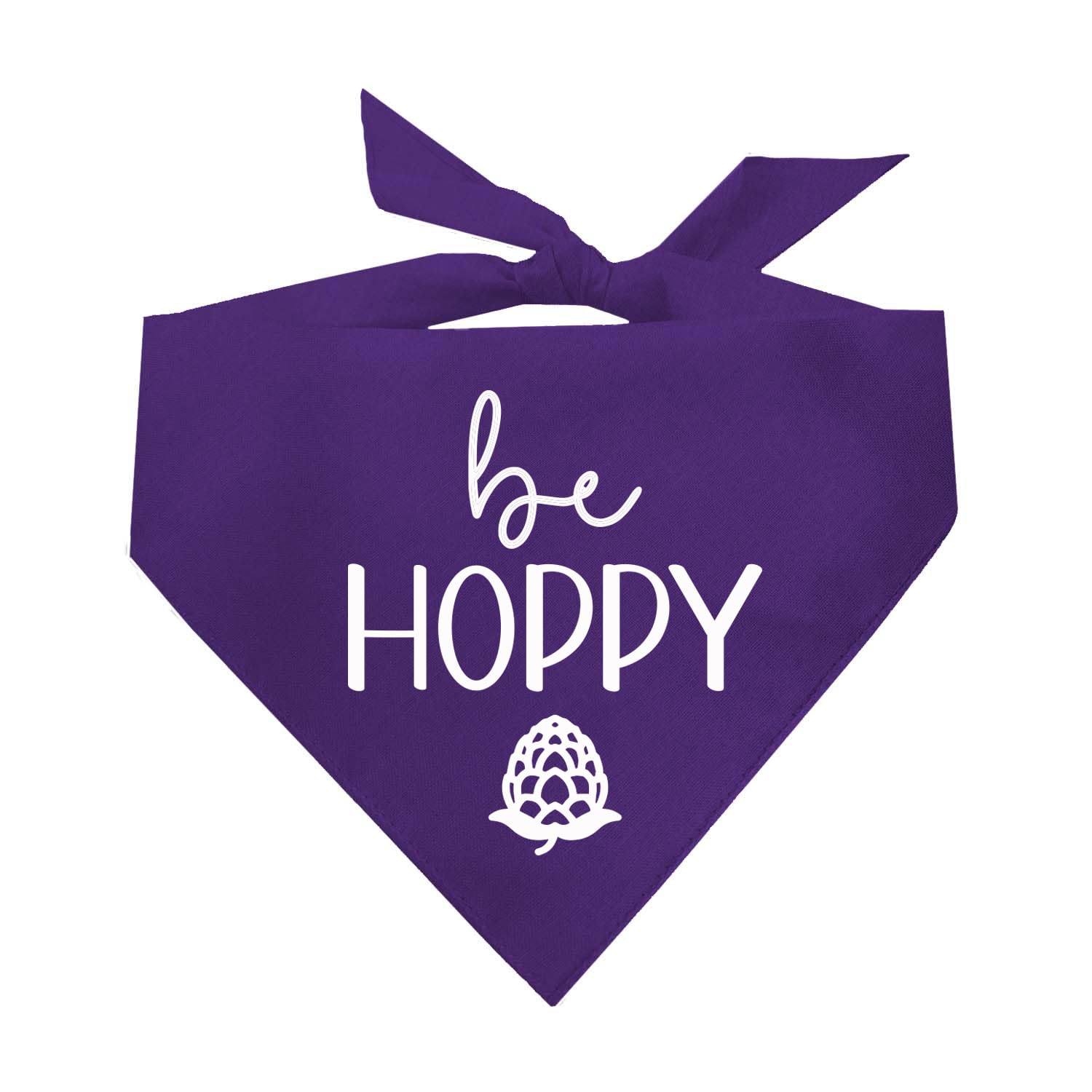 Be Hoppy Brewery Beer Lover Dog Bandana (Purple, Os 217)