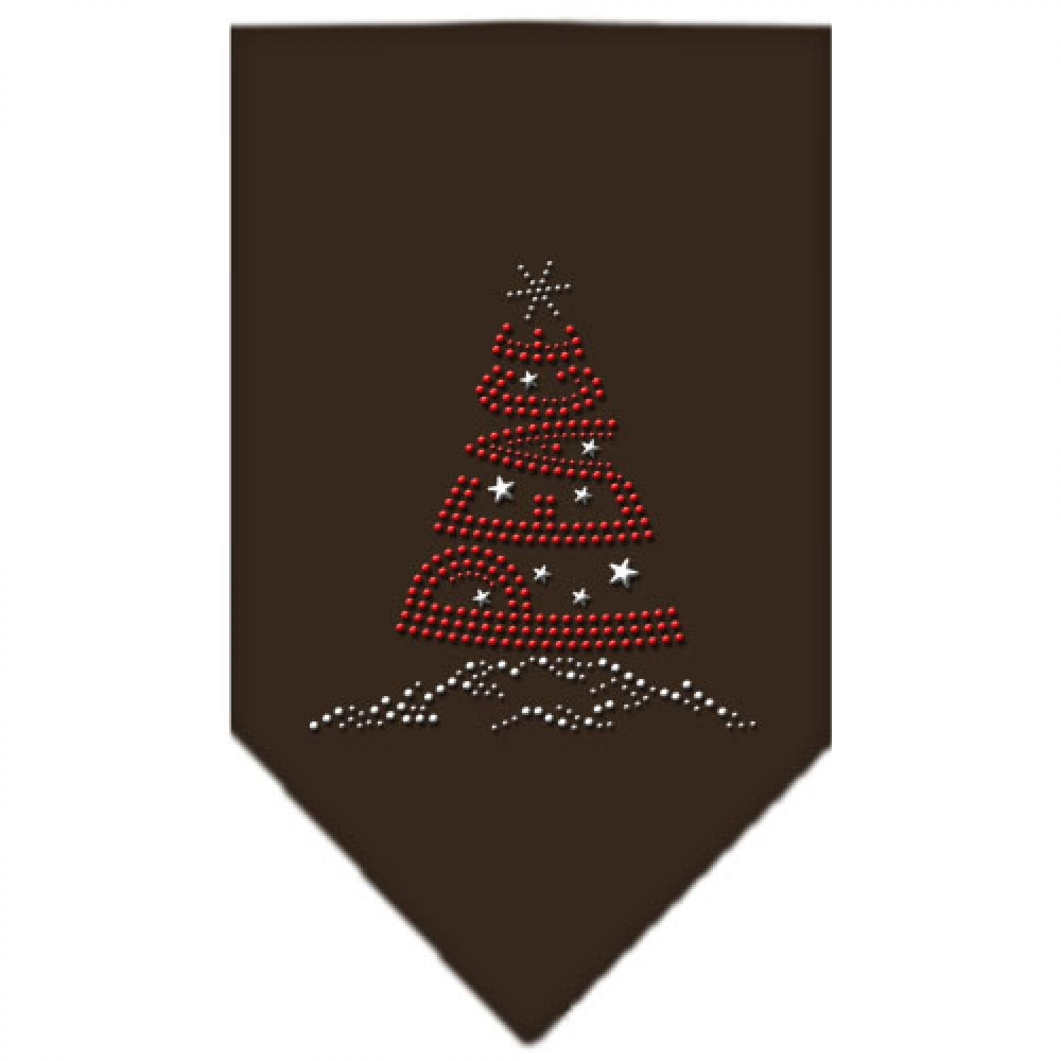 Mirage Pet Products Peace Tree Rhinestone Bandana, Large, Cocoa