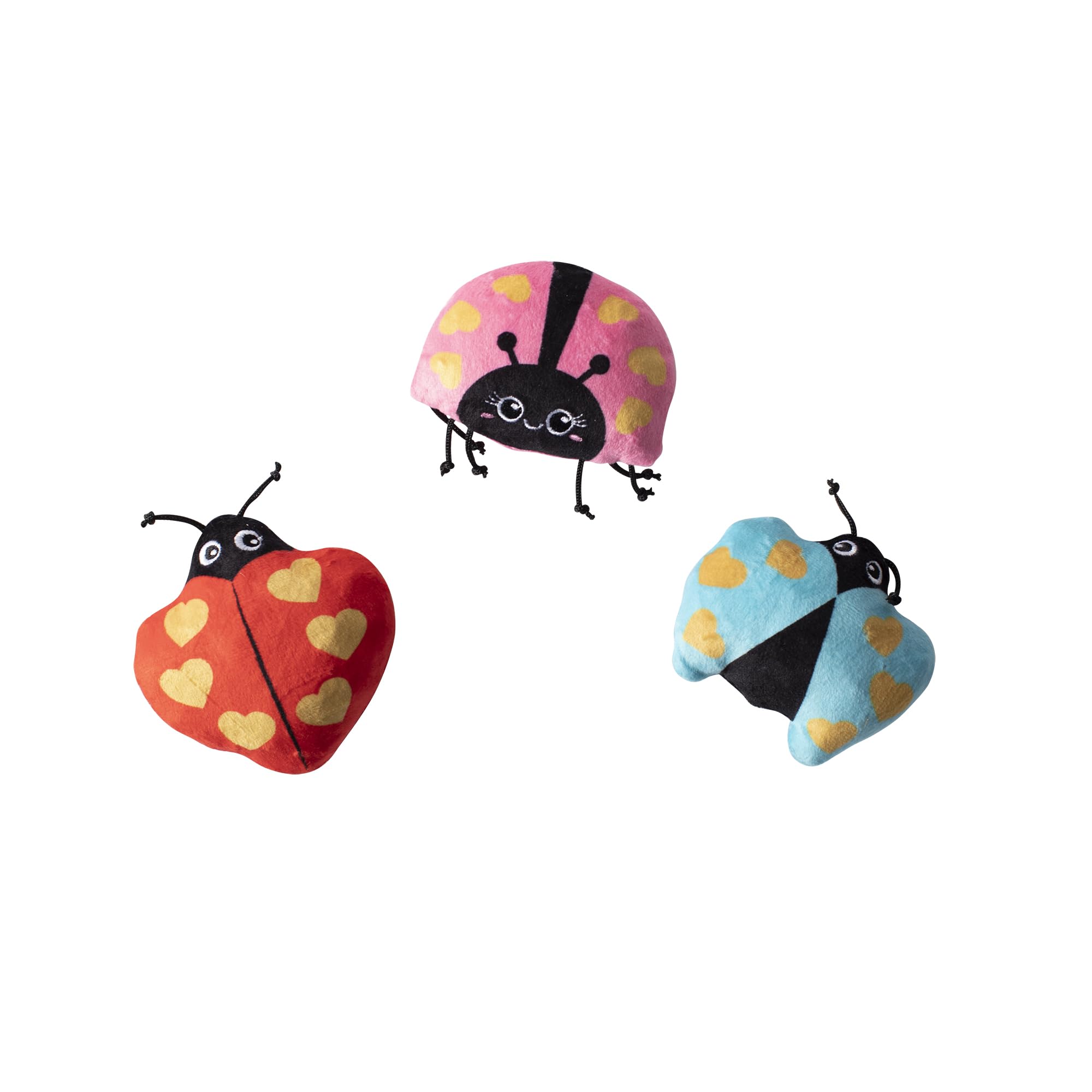 Fringe Studio Plush Dog Toy, Buggy For You, Small 3 Piece Set, Pet Shop Collection (662028)
