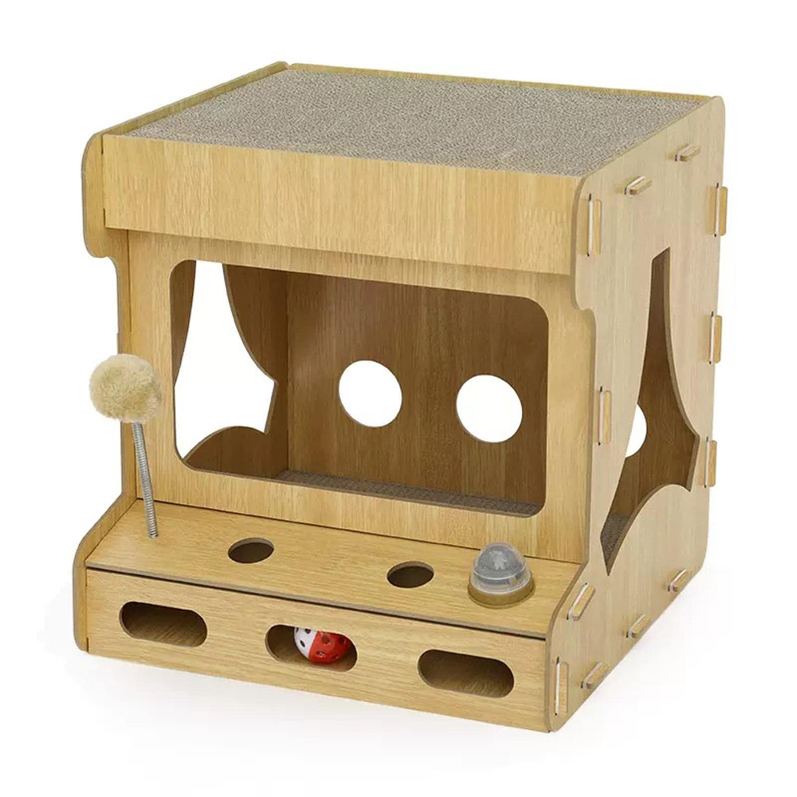 Atorse Pet Cat Scratcher Board Bed Scratch Pad Pad Interactive Play Toy Durable Game Console|Pet Supplies|Cat Supplies|Furniture