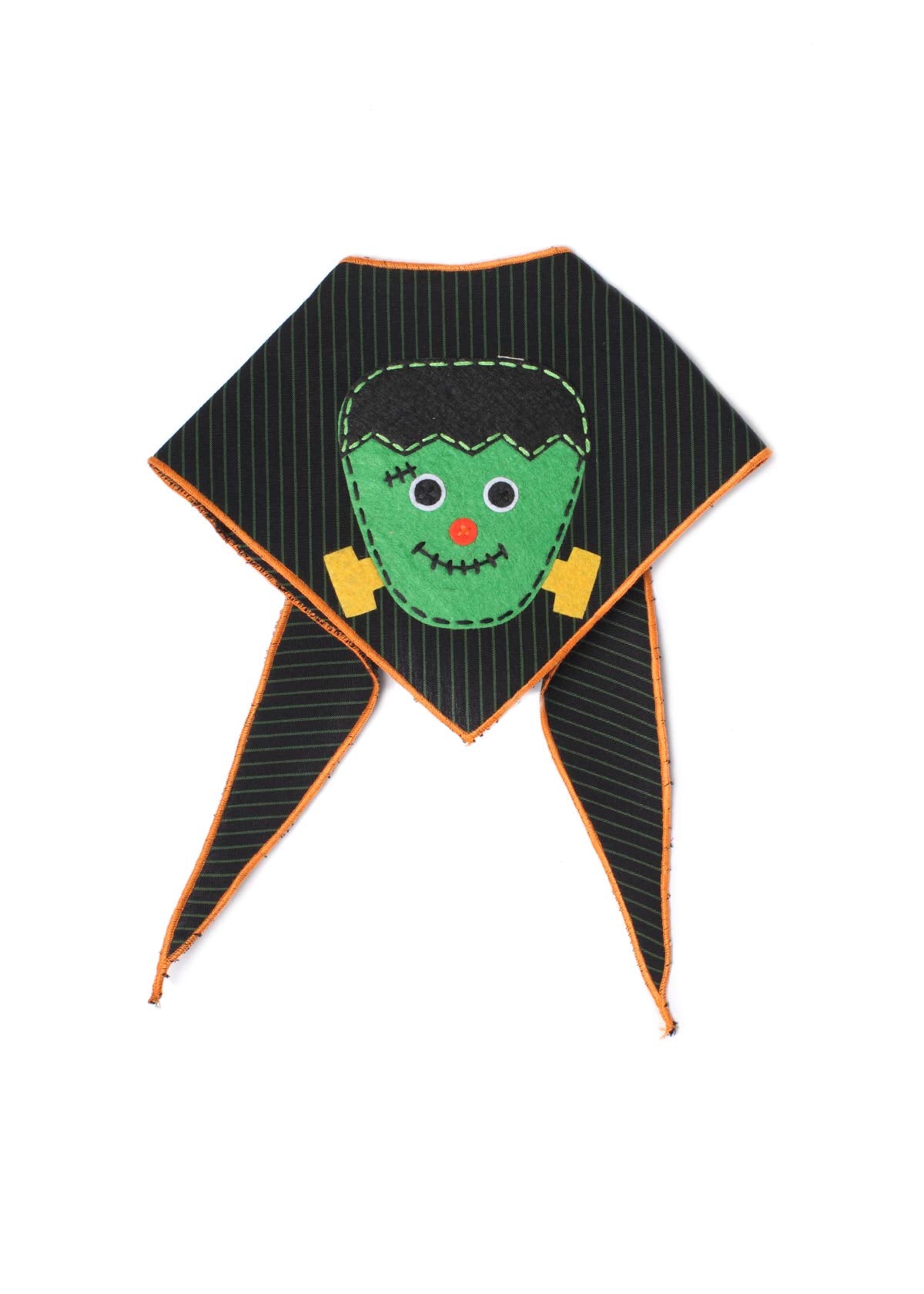 Tail Trends Halloween Dog Bandanas With Frankenstein Design Fits Medium To Large Sized Dogs - 100% Cotton…