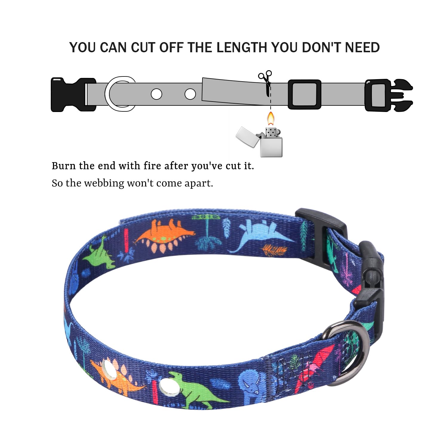 Rhea Rose 1 Inch Replacement Collar Strap Shock Collar with 2 Holes, Compatible with Nearly All Brands and Models of Underground