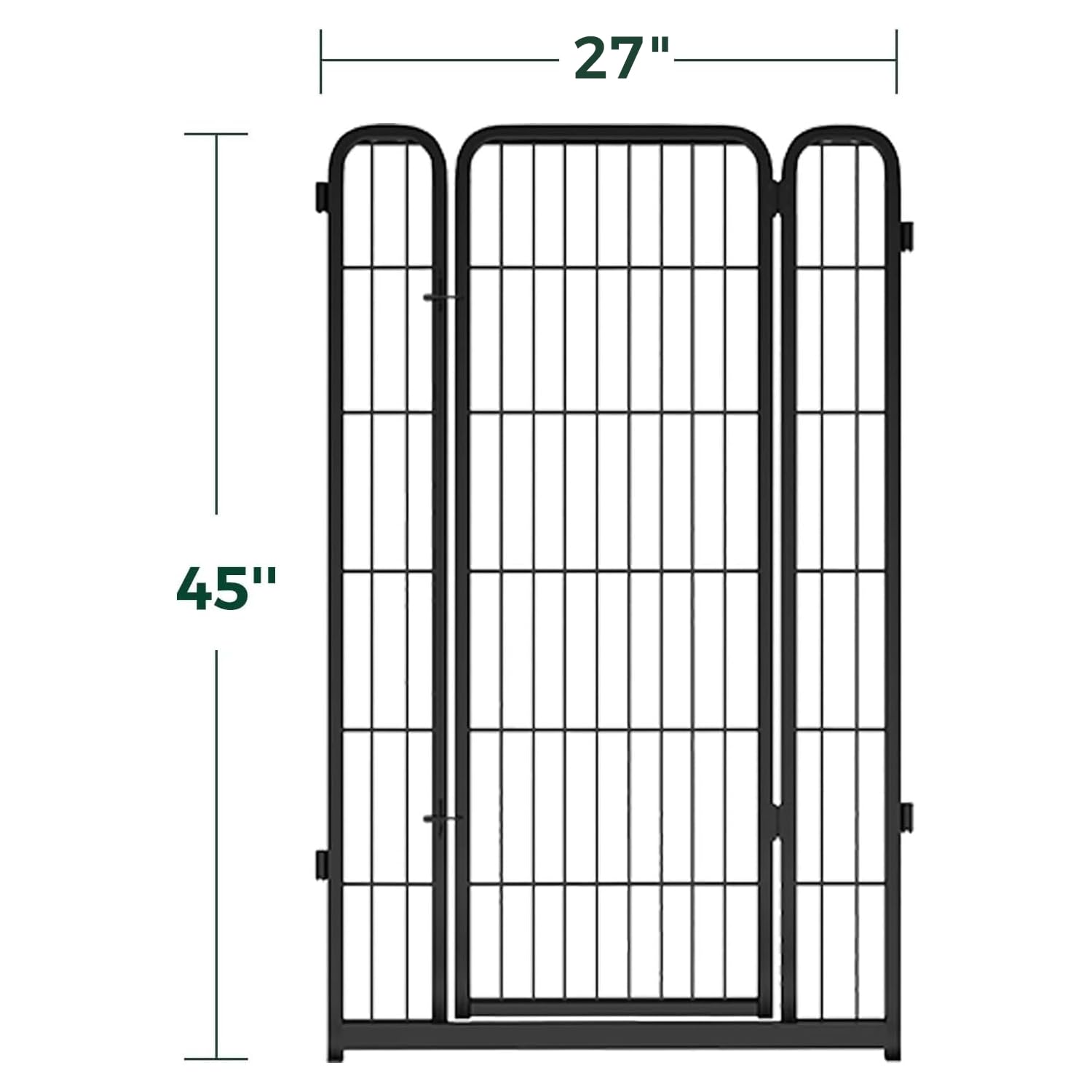 Fxw Rollick Dog Playpen, 1 Add-On Gate Panel, Single 45-Inch Gate Panel
