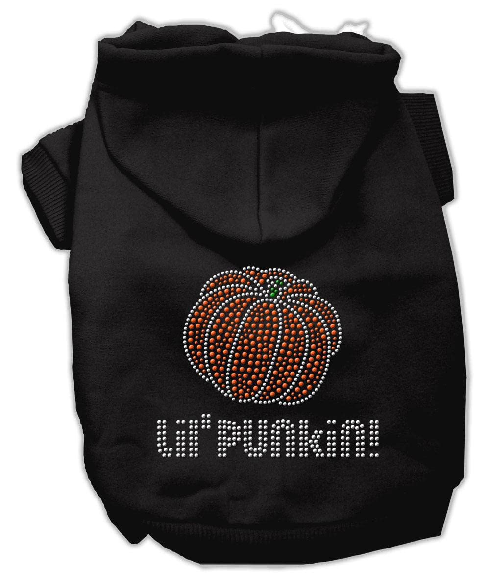 Halloween Pet Dog & Cat Hoodie Rhinestone, "Lil Punkin" Cream XL (14-20 lbs.)
