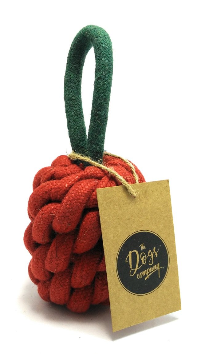 The Pets Company Red Capsicum Dog Rope Chew Toy, Puppy Teething Toy, 6 Inches
