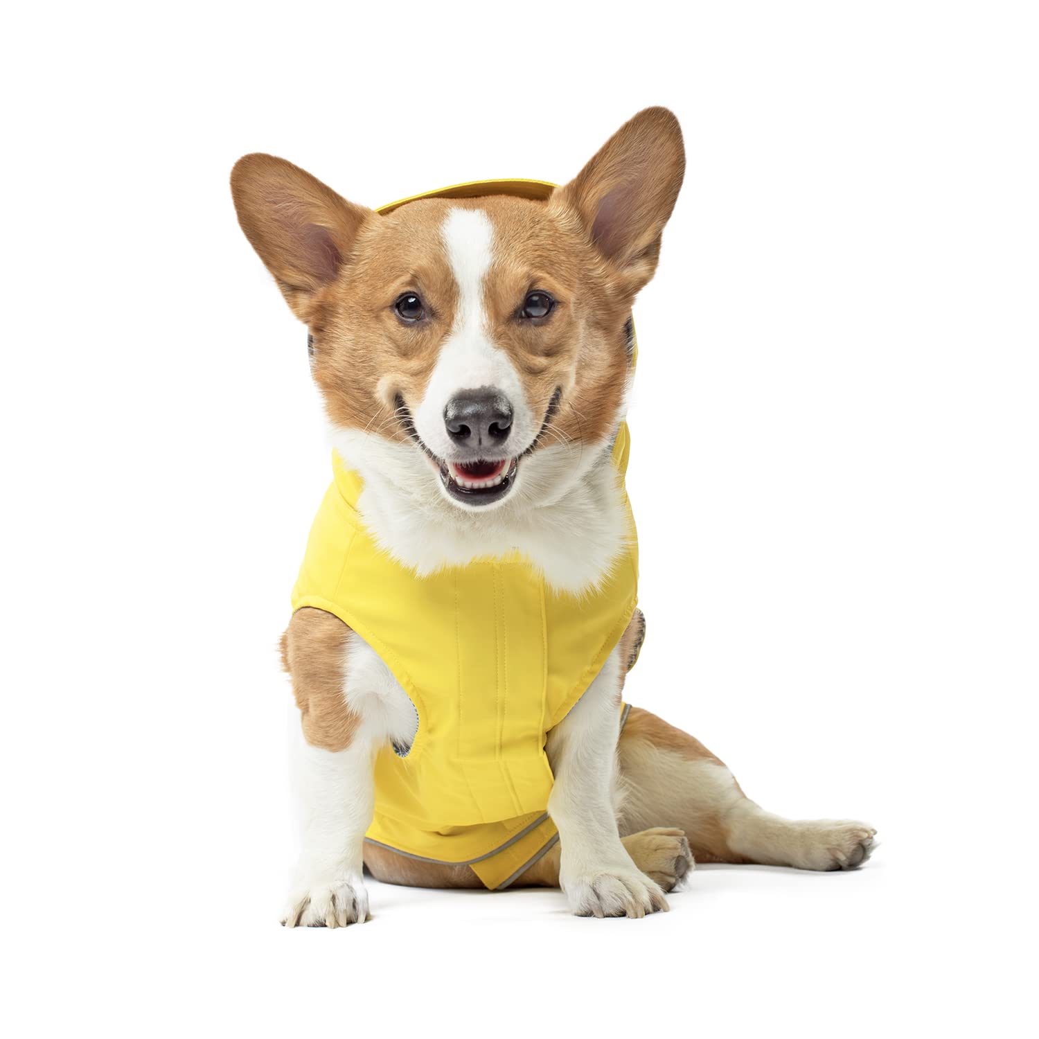 Canada Pooch Torrential Tracker Dog Rain Jacket - Easy On, Adjustable Full Body Coverage, Waterproof, Functional Pockets, Reflective Trim Rain Coat For Dogs, Great For Dogs