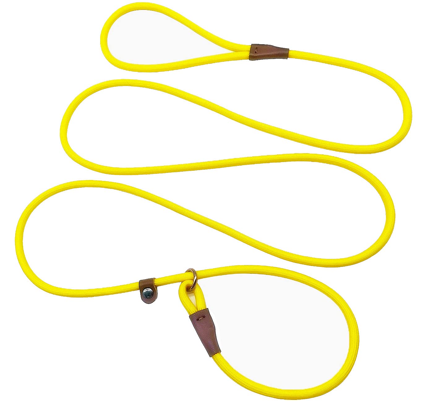 Maypaw Slip Lead Control Leash For Dogs No Pull, 13+ Colors Classic Dog Lead 7 Ft Pet Slip Leash, 1/4” Rope Leashes For Small Medium Animals (7Ft*1/4', Yellow)
