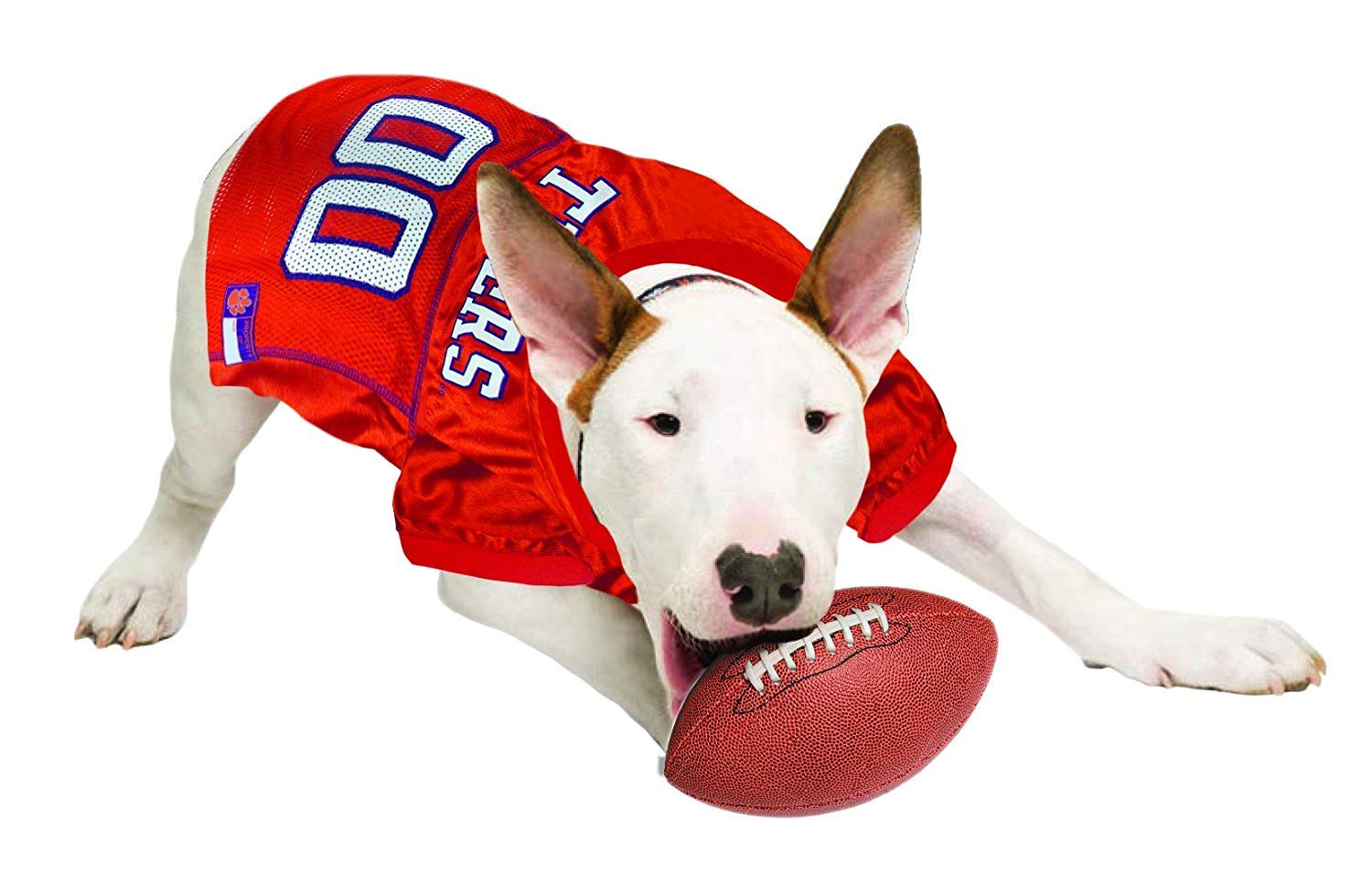 Pets First NCAA College Clemson Tigers Mesh Jersey for DOGS & CATS, Size X-Large, Licensed Dog Jersey with your Favorite Footbal