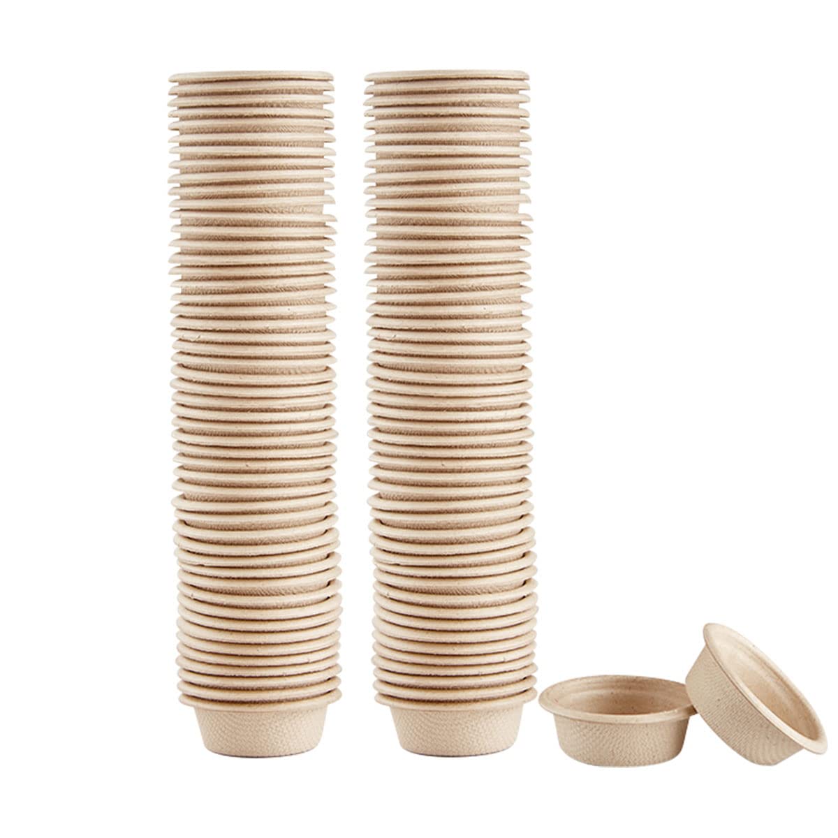 QIHYCUF Paper Feeding Cups Samll 0.5 oz Gecko Food and Water Feeding Dish Ledge Accessories Bowls for Crested Gecko Lizards Rept