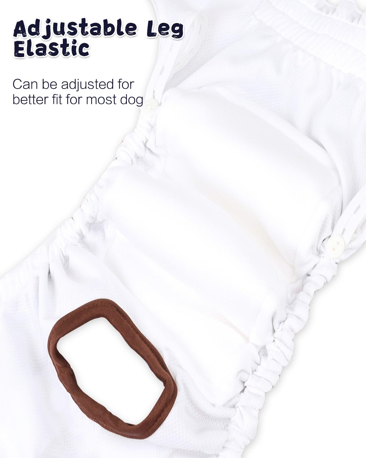 Cutebone Washable Female Dog Diapers 4 Pack Reusable Doggie Heat Diapers For Period Fmg05Xl