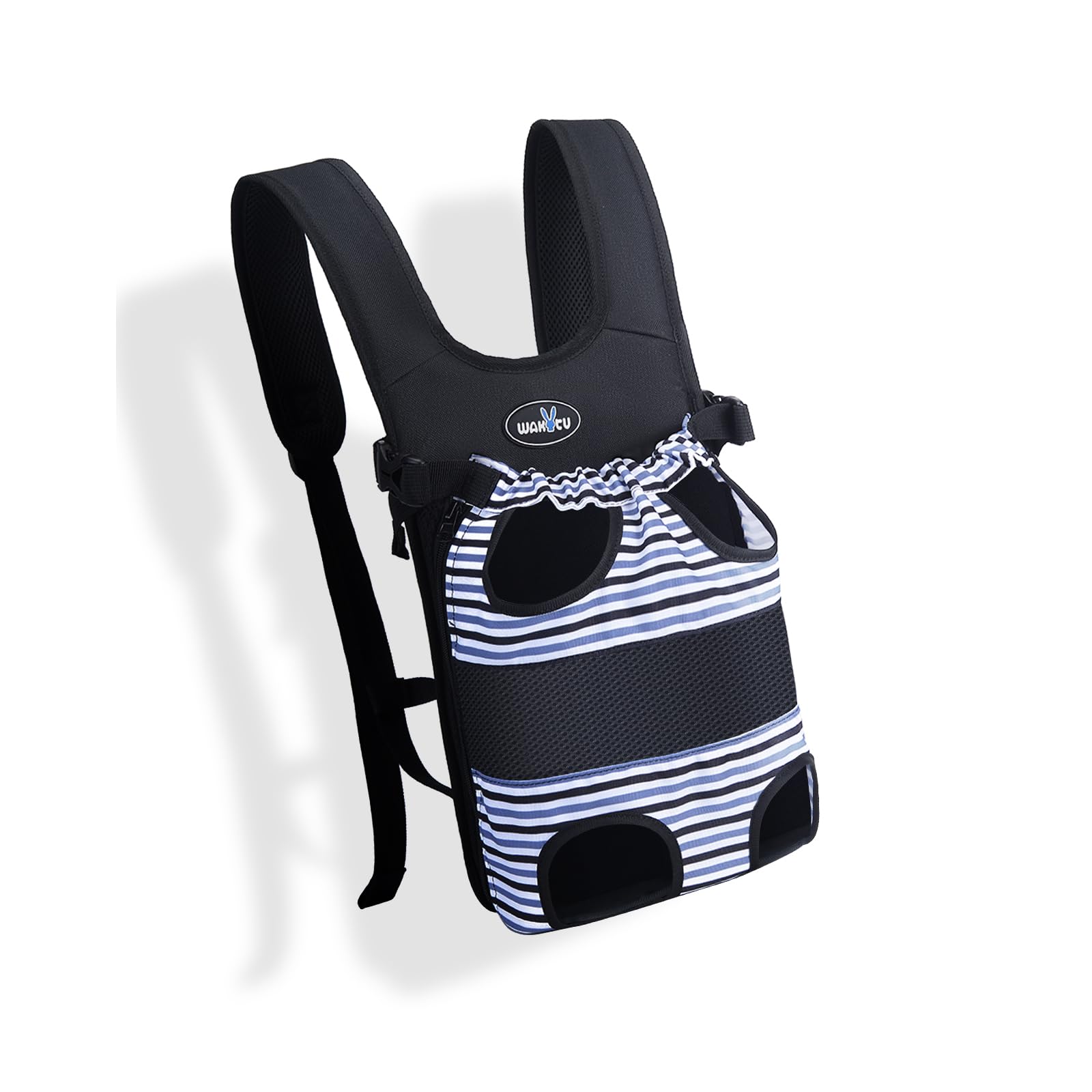 Wakytu Pet Carrier Backpack, Pet Front Dog Carrier Backpacks, Adjustable Pet Front Cat Dog Carrier Backpack Travel Bag, Legs Out