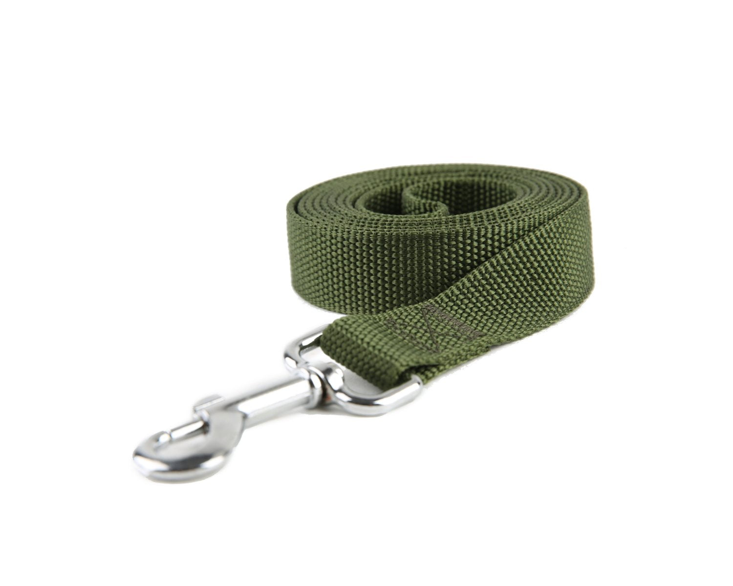 Strong Durable Nylon Dog Training Leash, Traction Rope, 4Ft /5 Foot /6 Feet Long, 5/8 Inch 3/4 Inch 1 Inch Wide, For Small And Medium Dogs (1'' X 8 Ft, Green)