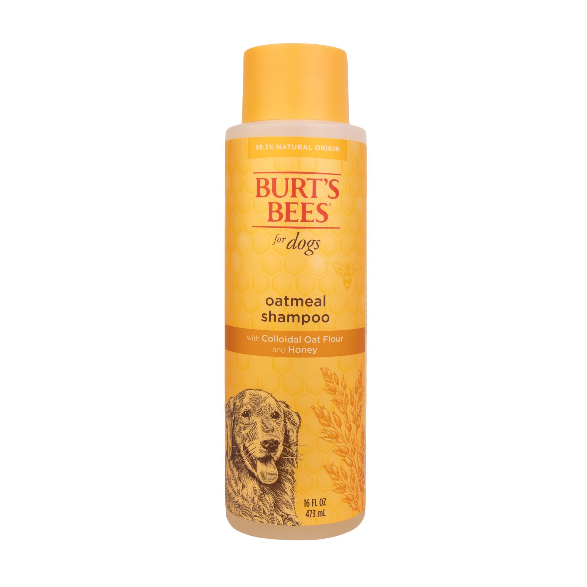 Burt'S Bees For Pets Oatmeal Dog Shampoo | With Colloidal Oat Flour & Honey | Moisturizing & Nourishing, Cruelty Free, Sulfate & Paraben Free, Ph Balanced For Dogs - Made In Usa, 16 Oz