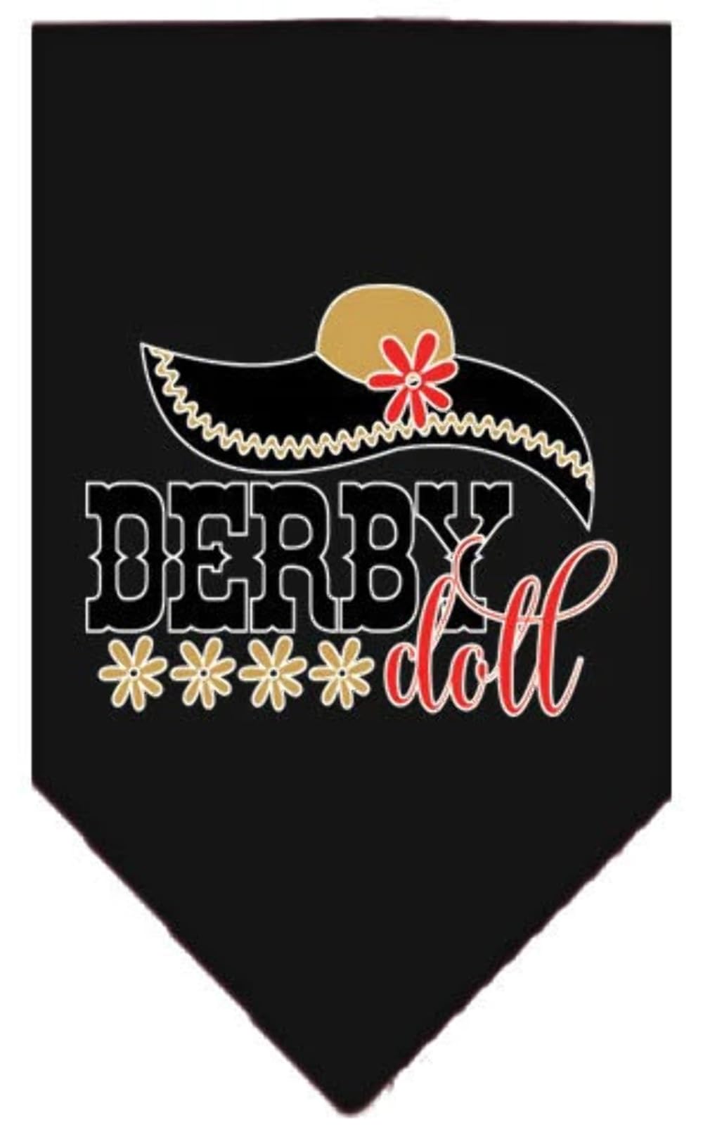 Mirage Pet Product Derby Doll Screen Print Bandana Purple Small