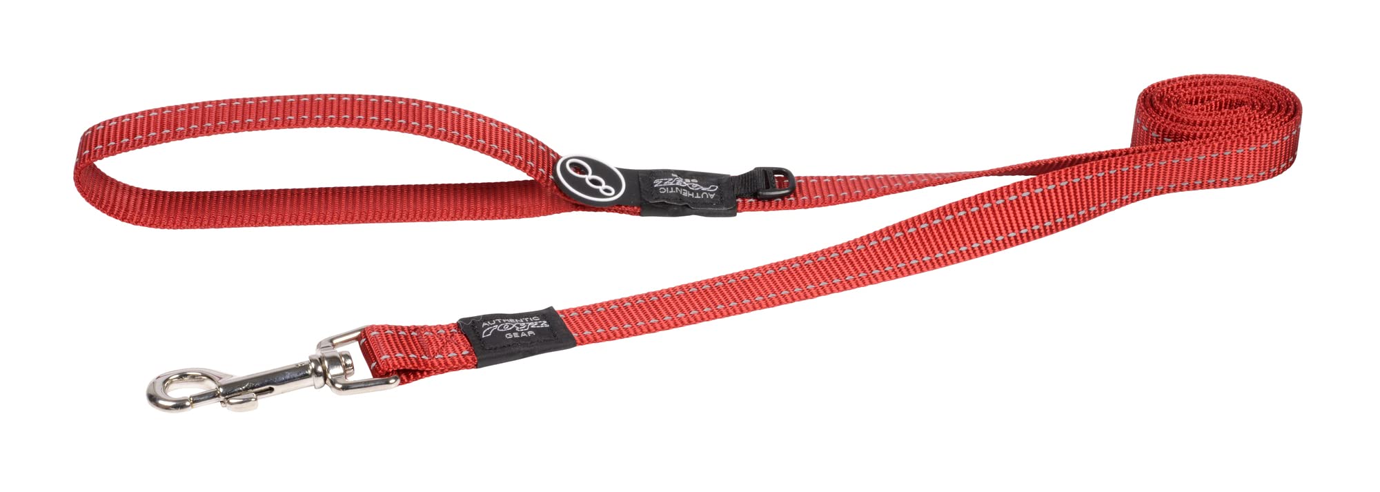 Reflective Dog Leash For Large Dogs, 3/4' Wide, 6' Long, Red
