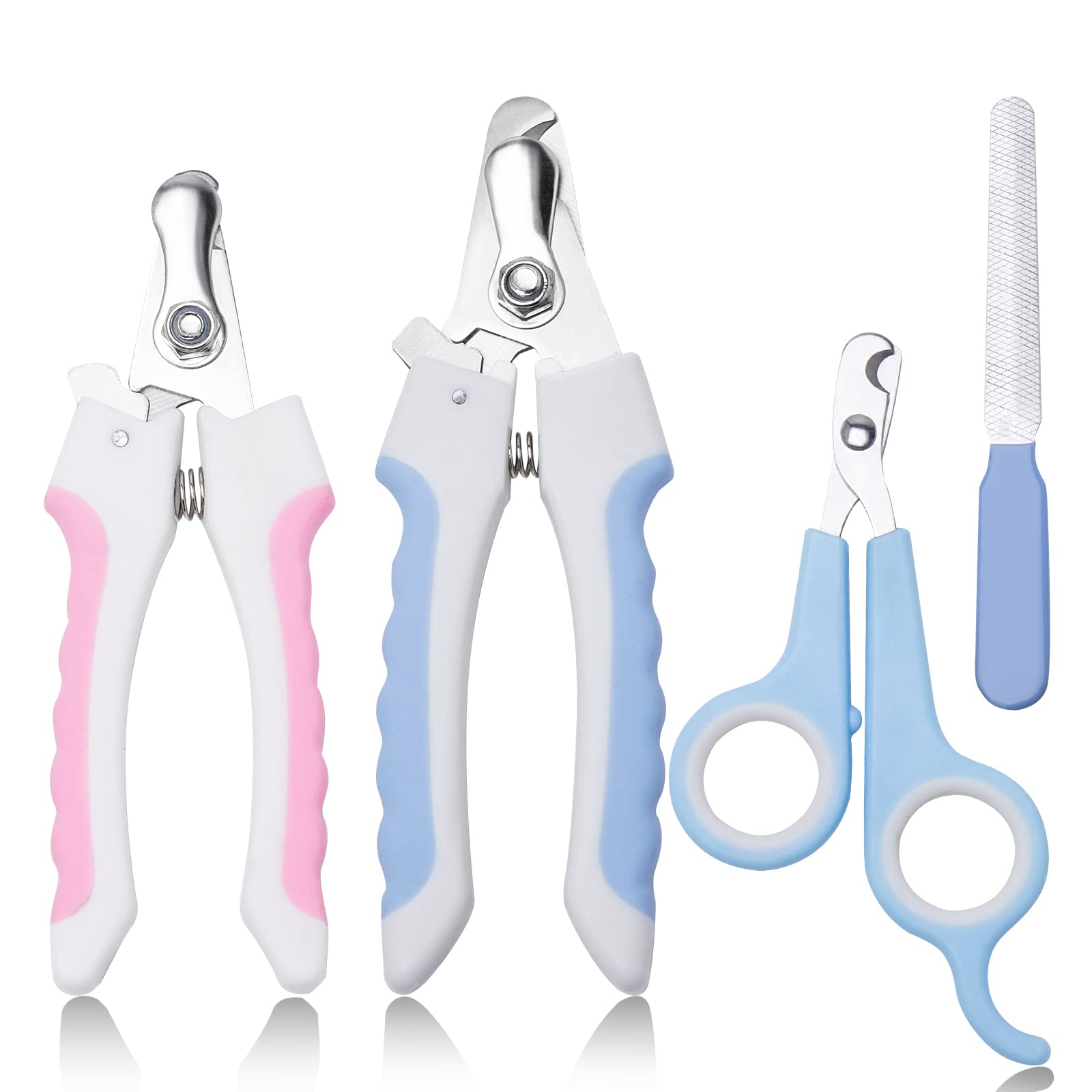 Herolland Dog & Cat Pets Nail Clippers And Trimmers - With Safety Nail Guard To Avoid Over Cutting, Nail File Great For Cats, Do