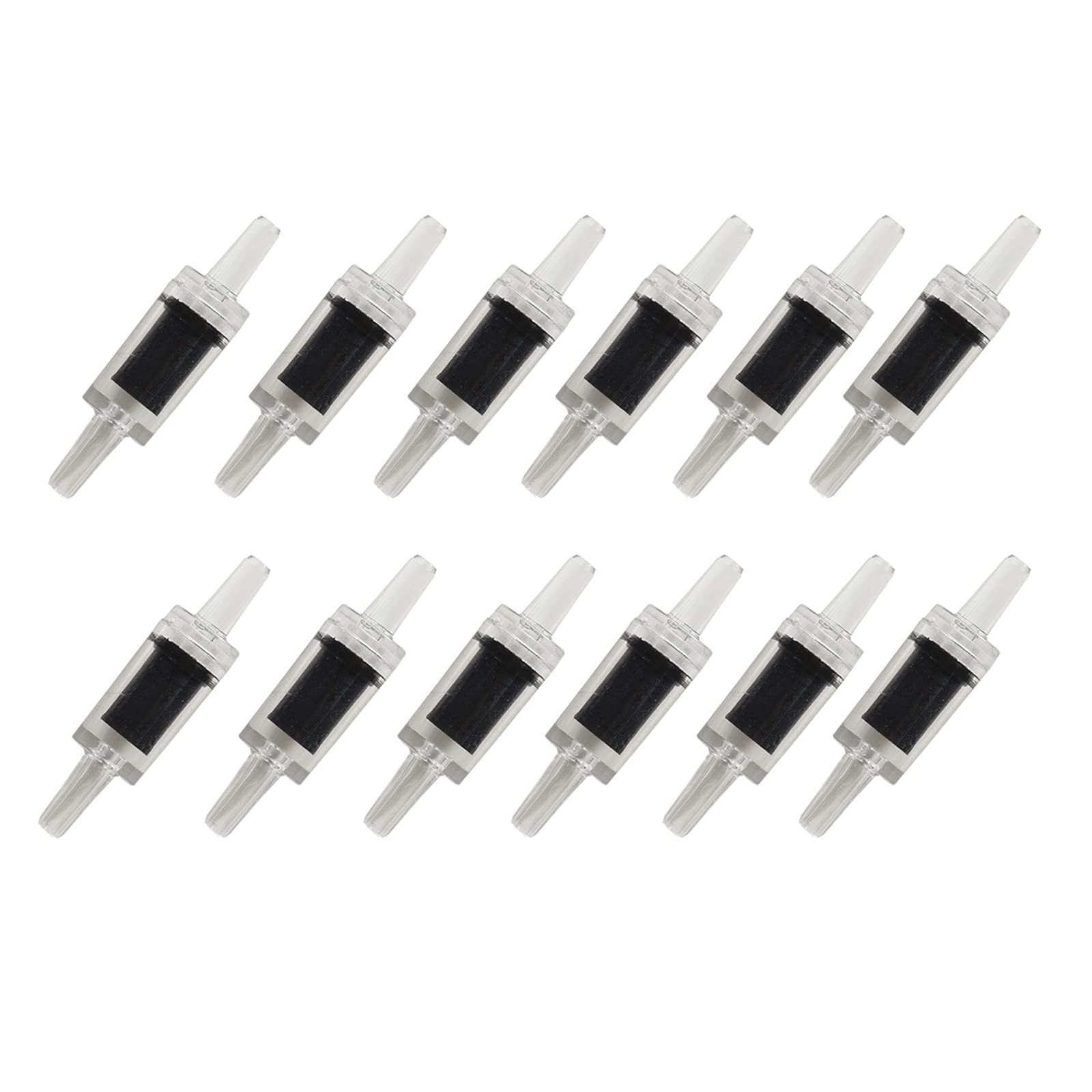 Alegi 100 Feet 3/16 Inch Standard Aquarium Silicone Airline Tubing With Check Valves, Suction Cups And Connectors For Fish Tank,