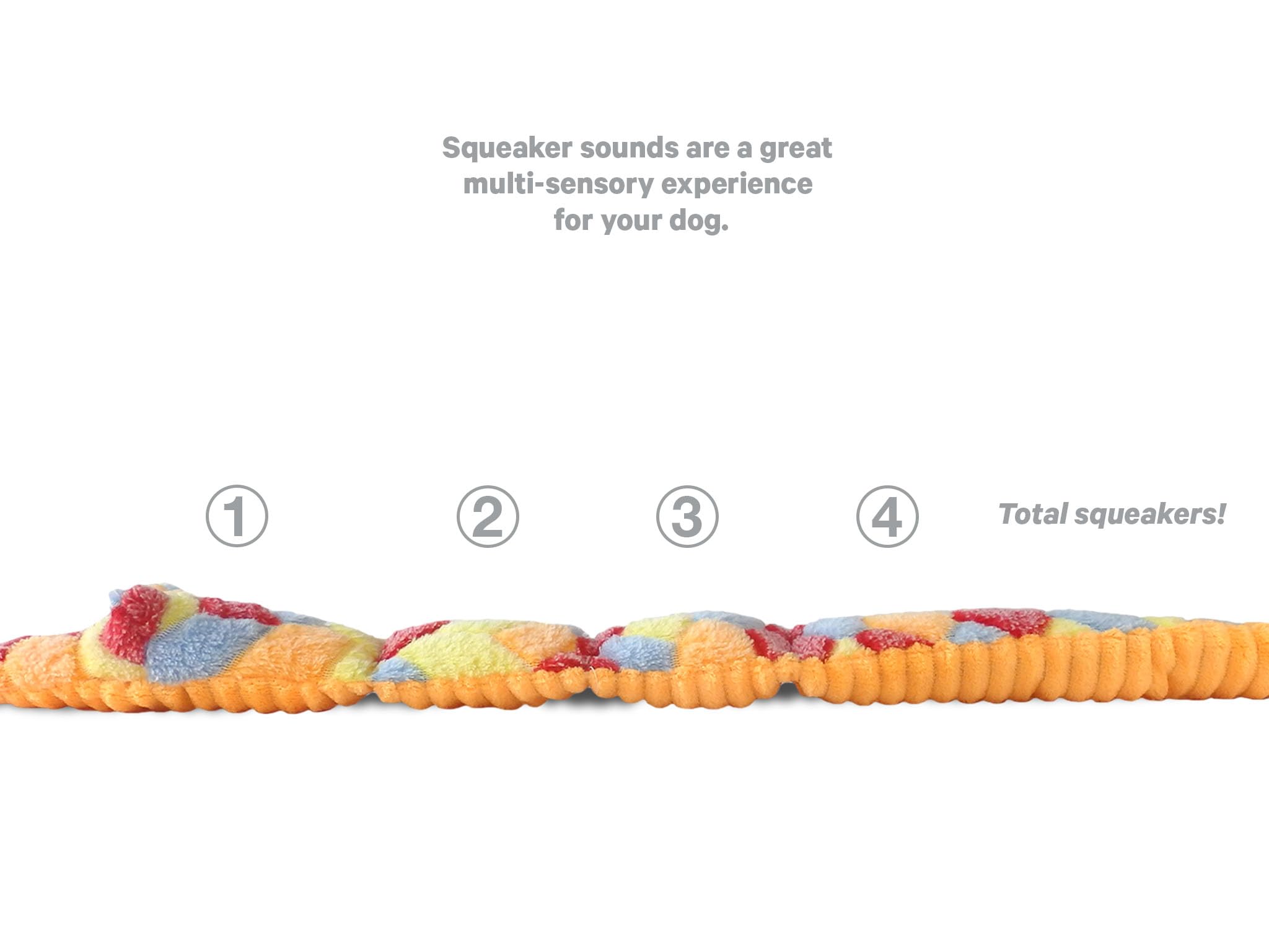 ASPCA Squeaky Plush Snake Dog Toy - 24" Long, Multi-Color, Model AS21085