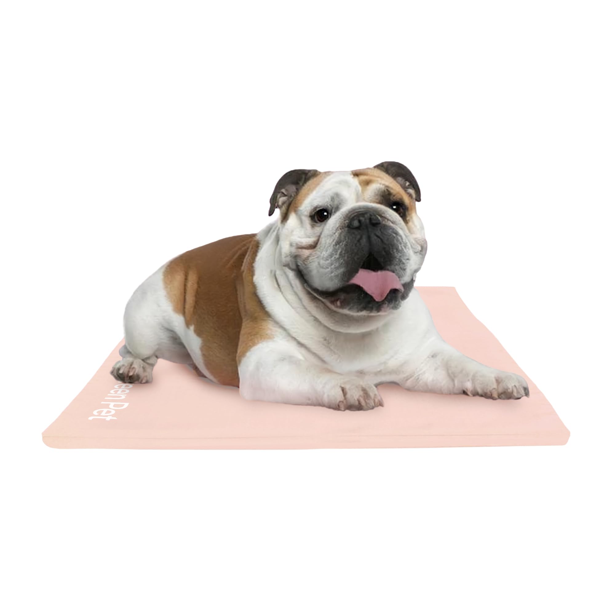 The Green Pet Shop Dog Cooling Mat Cover - Medium, Nude/Pink - Protect Your Cool Pet Pad From Dirt & Damage - Machine Washable