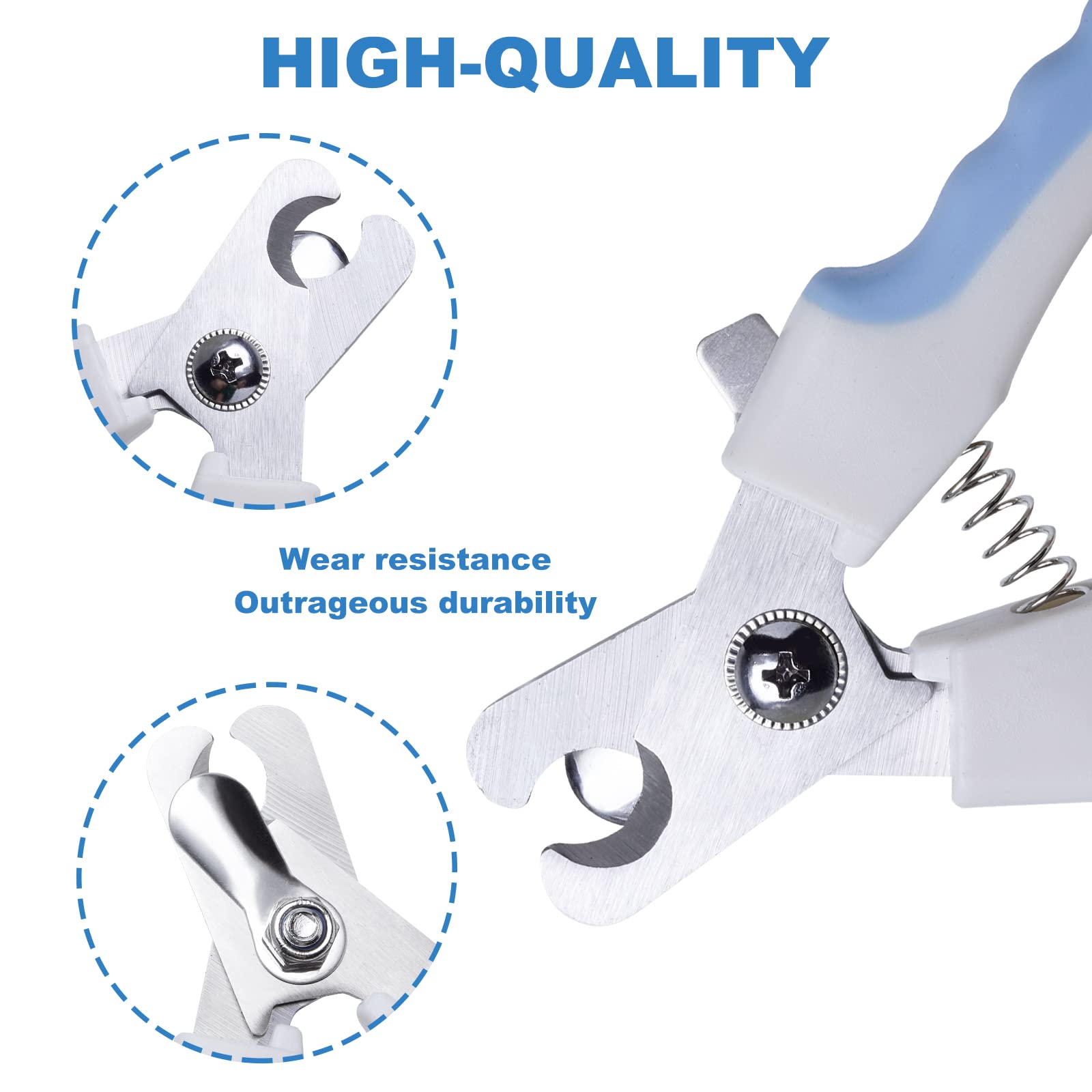 Herolland Dog & Cat Pets Nail Clippers And Trimmers - With Safety Nail Guard To Avoid Over Cutting, Nail File Great For Cats, Do