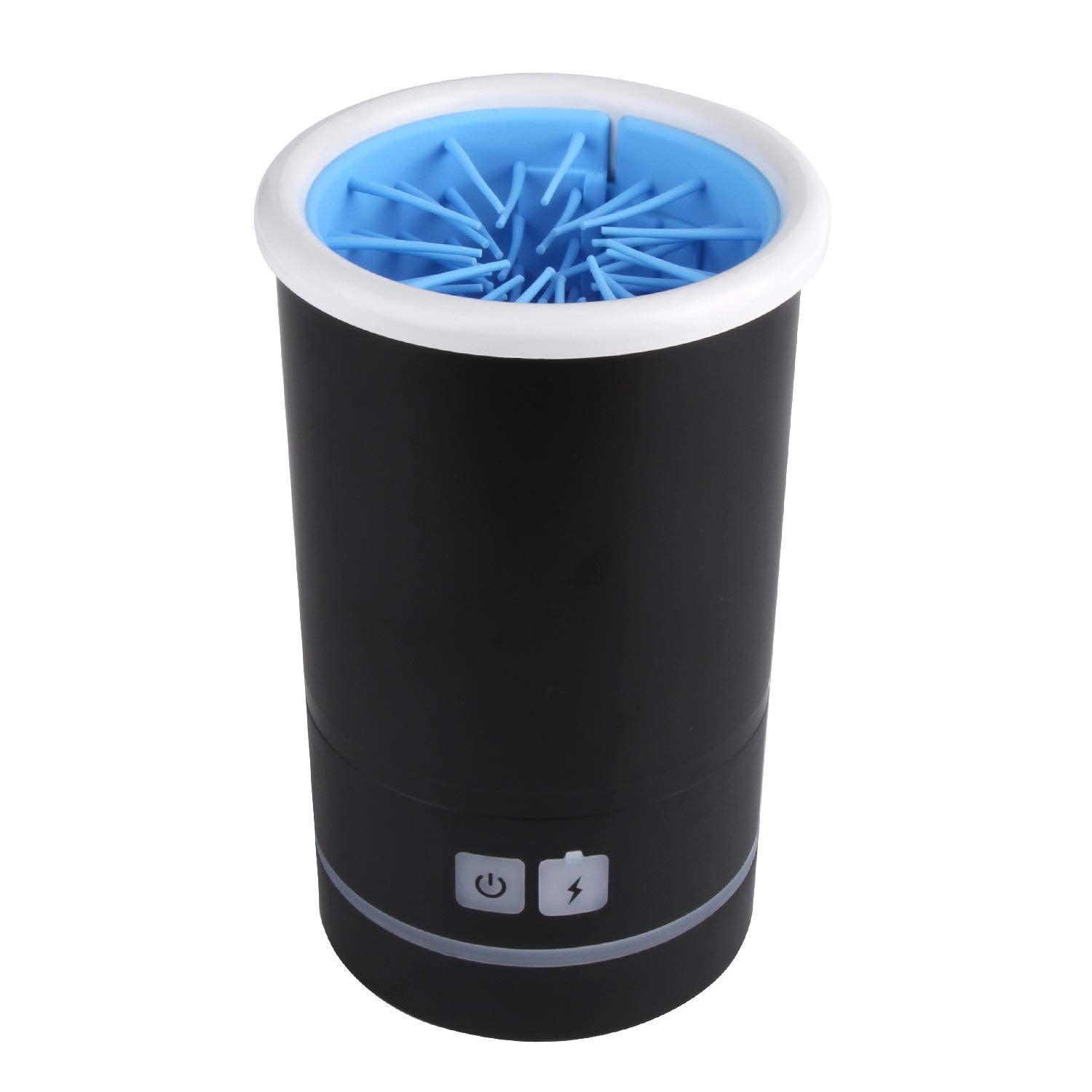 Blingpets Paw Cleaner Automatic Pet Paw Washer, With Usb Rechargeable Soft Brushes, For Small And Medium Dogs (Black, Medium)