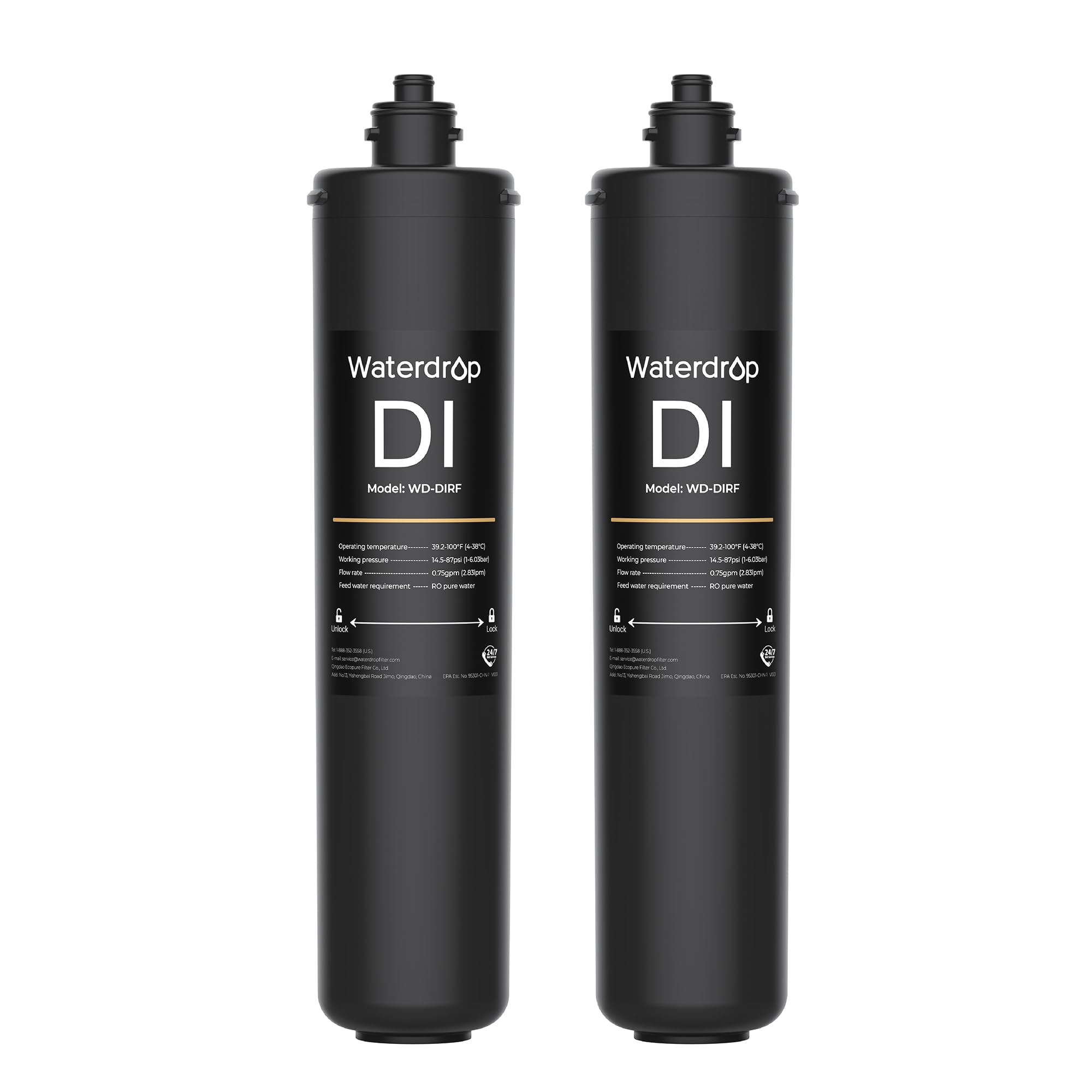 ?0 Tds? Waterdrop Rodi Filter Replacement For Wd-Di Deionization Water Filter System, Aquarium Filter Resin Replacement Cartridg