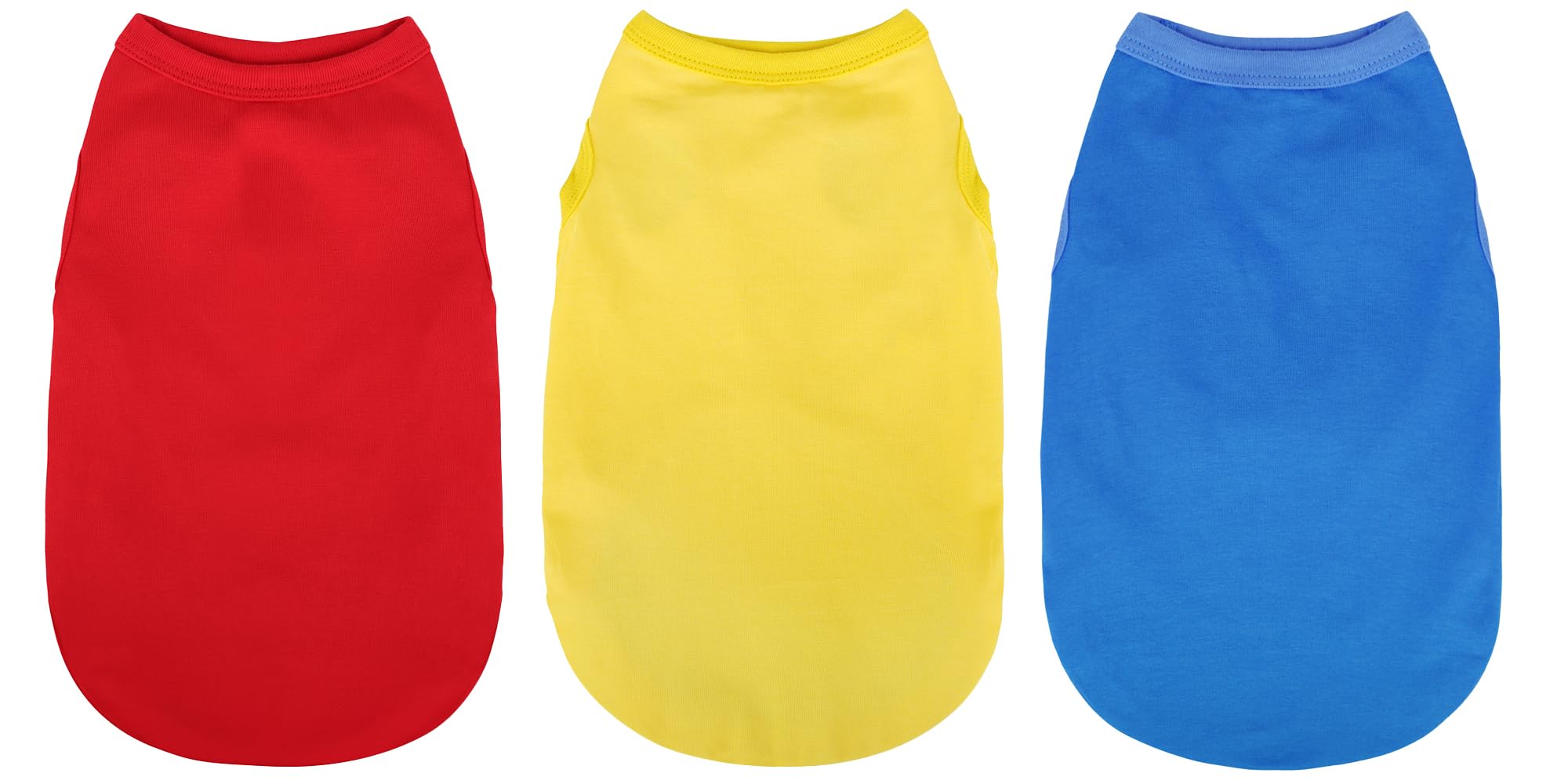 Upgrade Your Pup'S Wardrobe: 3-Pack Sleeveless Cotton Dog Shirts For Small And Medium Dogs. Keep Your Pet Cool And Stylish With 