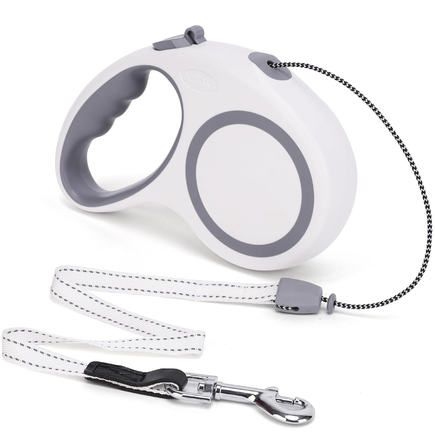 Retractable Dog Leash, 30 Ft/ 20 Ft Dog Walking Leash For Small Medium Large Dogs Up To 77 Lbs/ 44 Lbs, Heavy Duty No Tangle (Wh