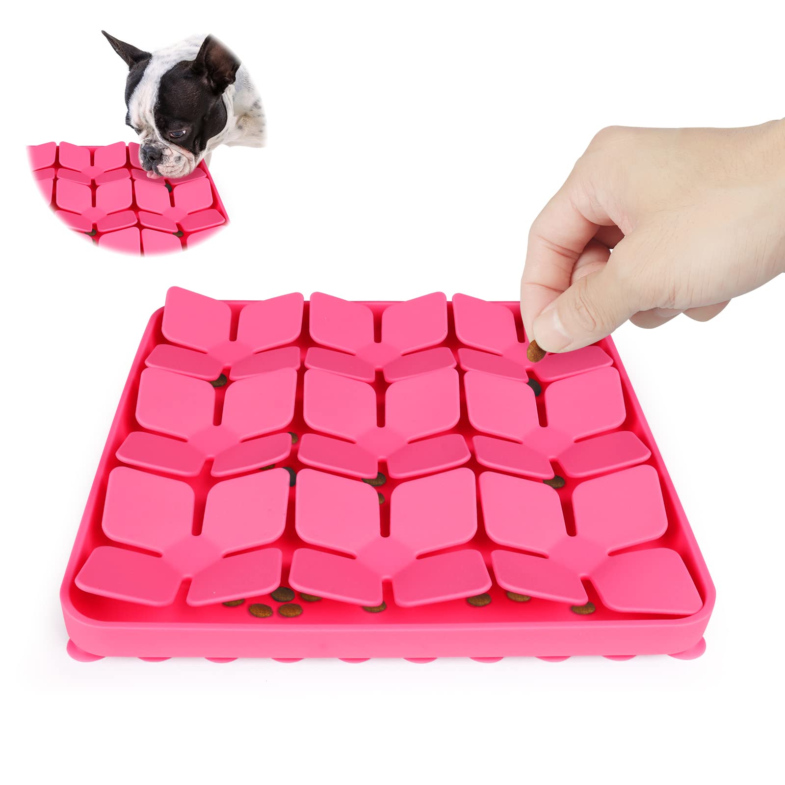 MOOGROU Snuffle Mat for Dogs,Silicone Interactive Dog Mat No Hurt for Dog s Nose for Smell Training and Slow Eating,Encourages 