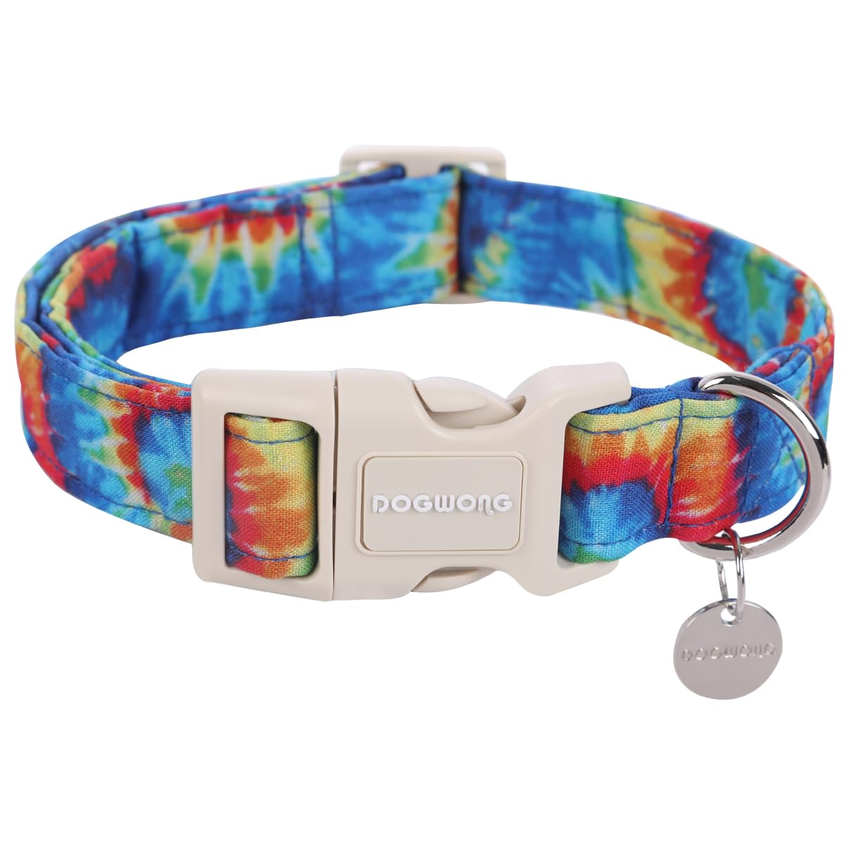 Dogwong Cotton Dog Collar - Soft Natural Fabric Spring Summer Wedding Puppy Necklace For Small Medium Large Dogs