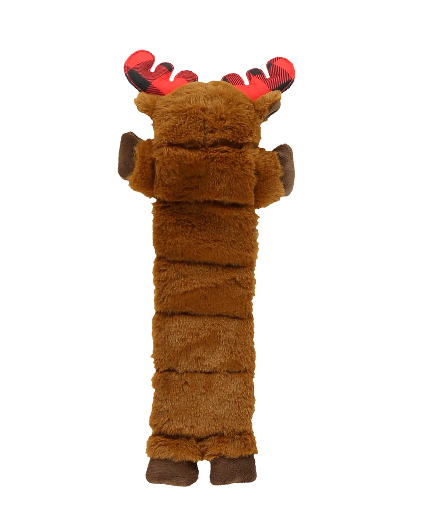 Lazy One Moose Squeaky Dog Toy - Soft Crinkle, Durable Fabric for Small, Medium, Large Dogs - One Size