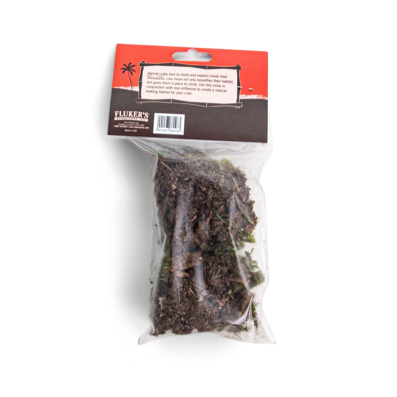 Fluker'S Live Moss For Hermit Crabs, 0.5-Ounce Each (3 Pack)